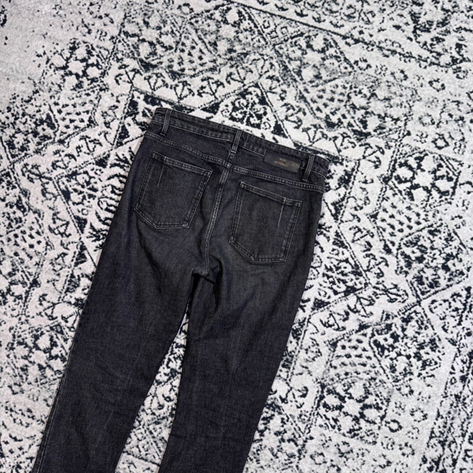 Vintage × Won Hundred Vintage Won Hundred Unisex Black Cotton Denim Pants Size W30 Size US 30 / EU 46 - 10 Thumbnail