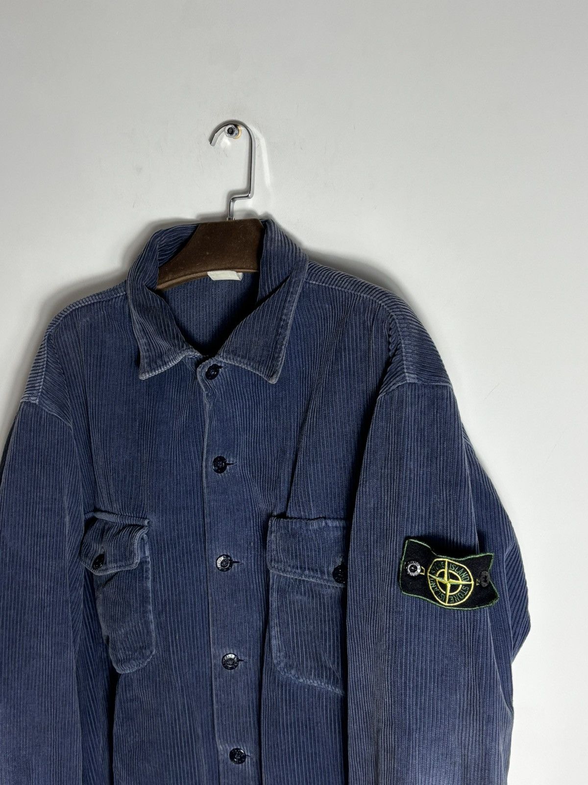 Stone Island Vintage Stone Island Jumbo Corduroy Overshirt Size US XXL / EU 58 / 5 - 8 Thumbnail