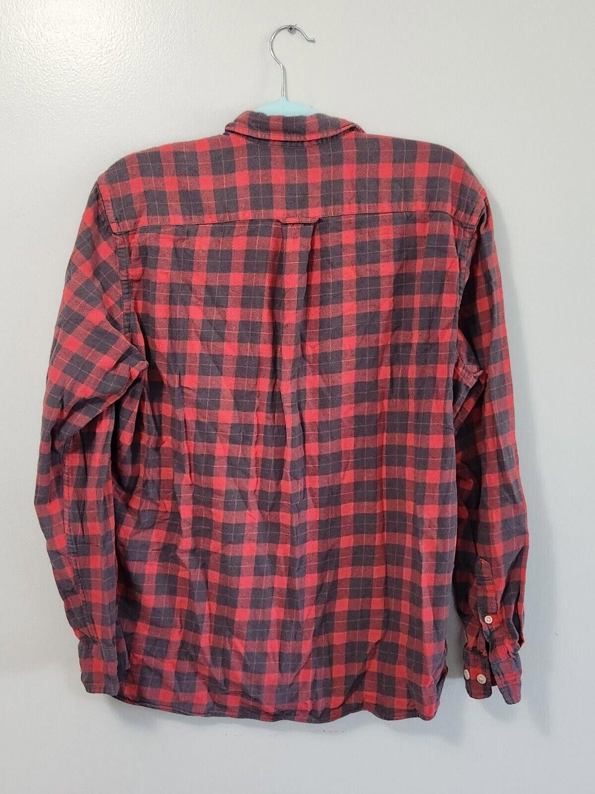 H&M HM Plaid Shirt Button Down Large Buffalo Check Red Grunge Size US L / EU 52-54 / 3 - 3 Thumbnail