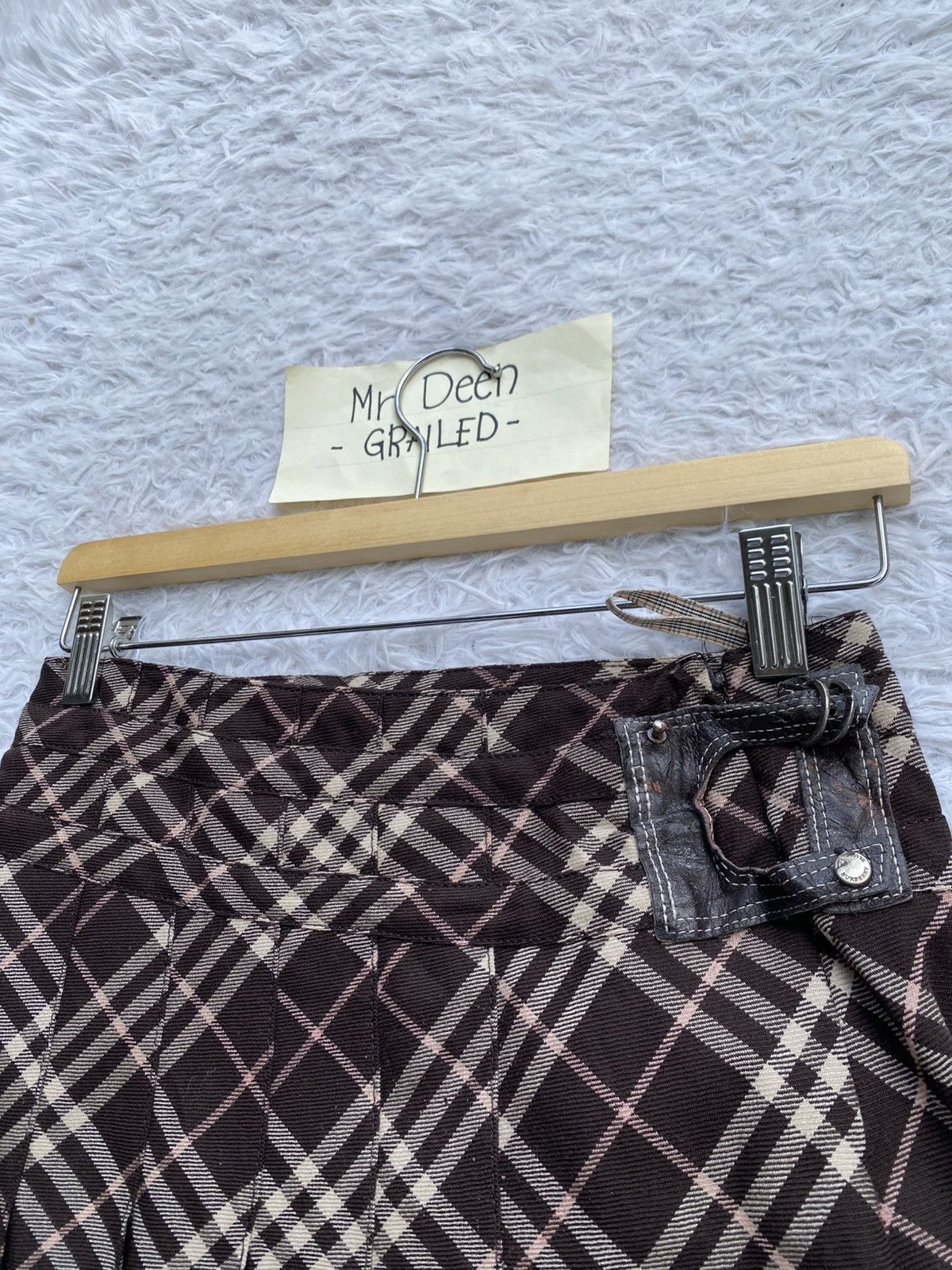 Burberry Rare Vintage Burberry Checkered Mini Skirt Size 28" / US 6 / IT 42 - 15 Thumbnail