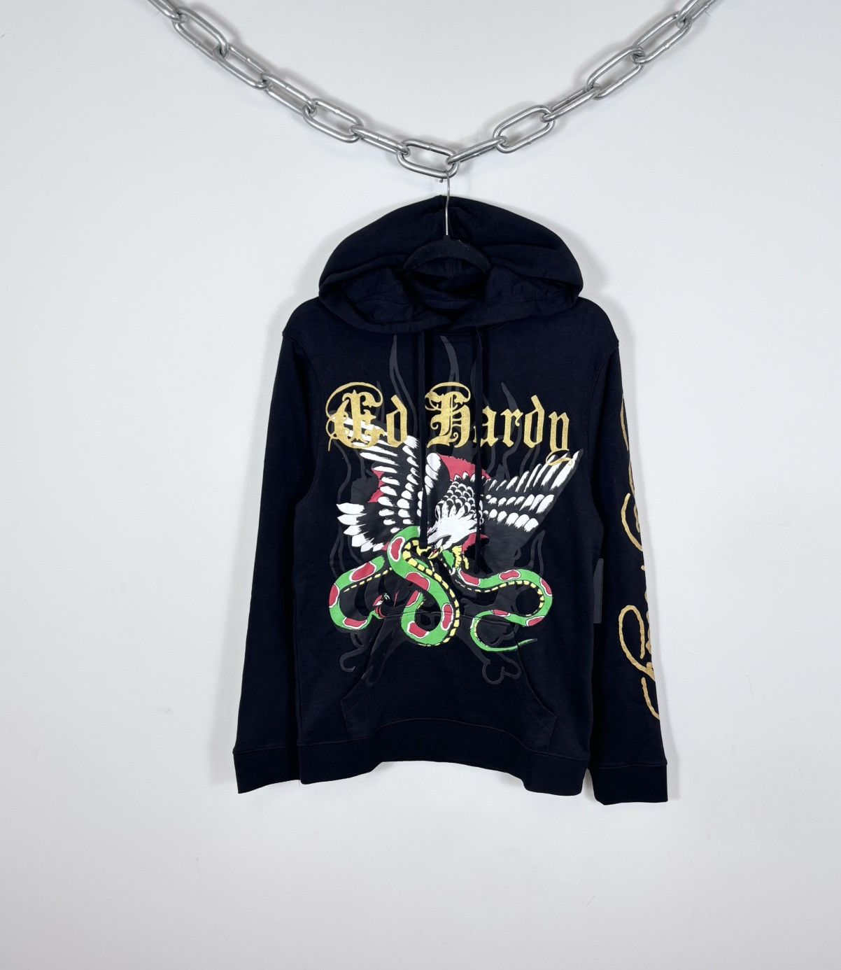 Ed Hardy Ed Hardy NWT Men’s Y2K Black Big Logo Tattoo Hoodie Size US S / EU 44-46 / 1 - 1 Thumbnail