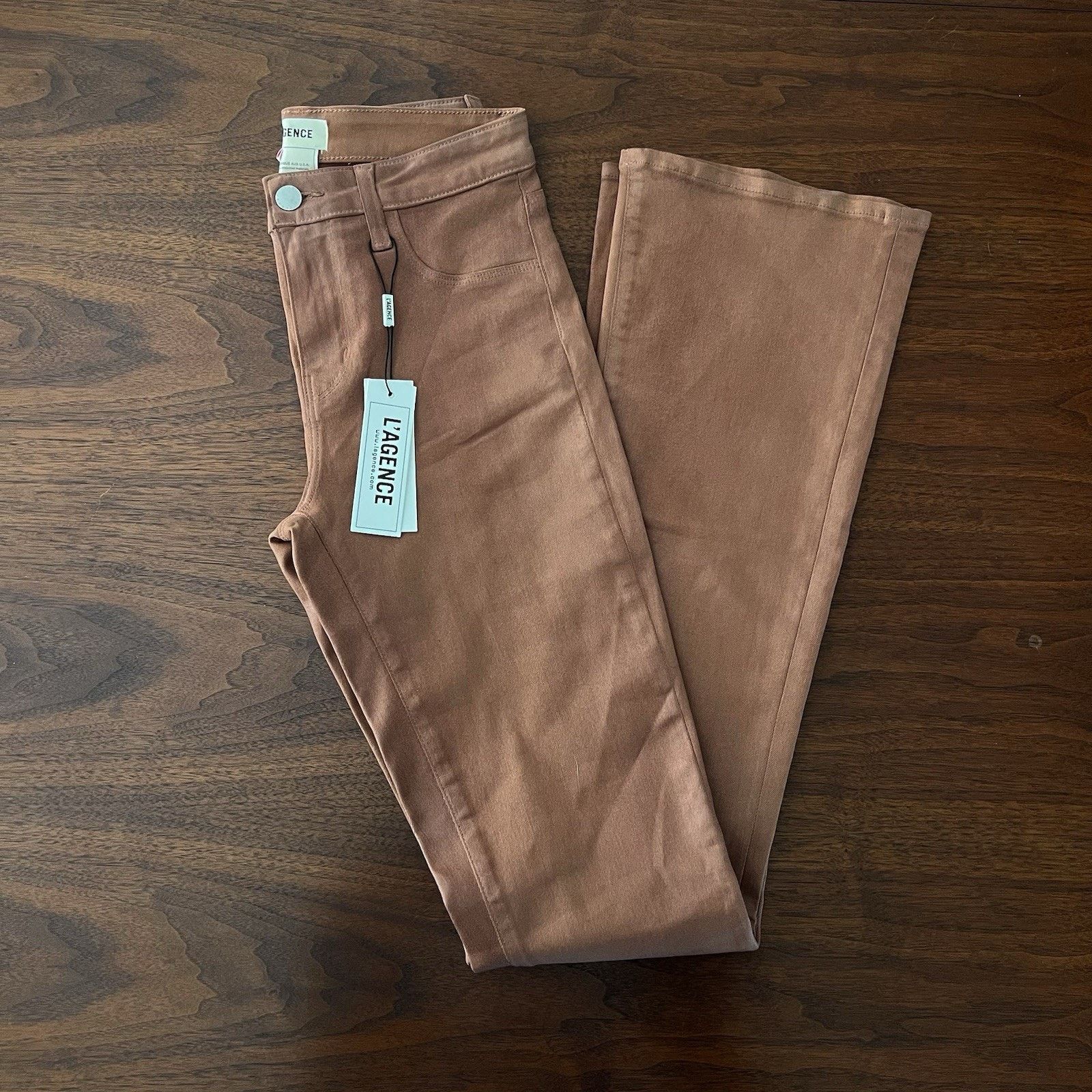 L'AGENCE L’Agence (25) Selma High Rise Baby Bootcut Coated Pants Size 25" / US 0 / IT 36 - 6 Thumbnail