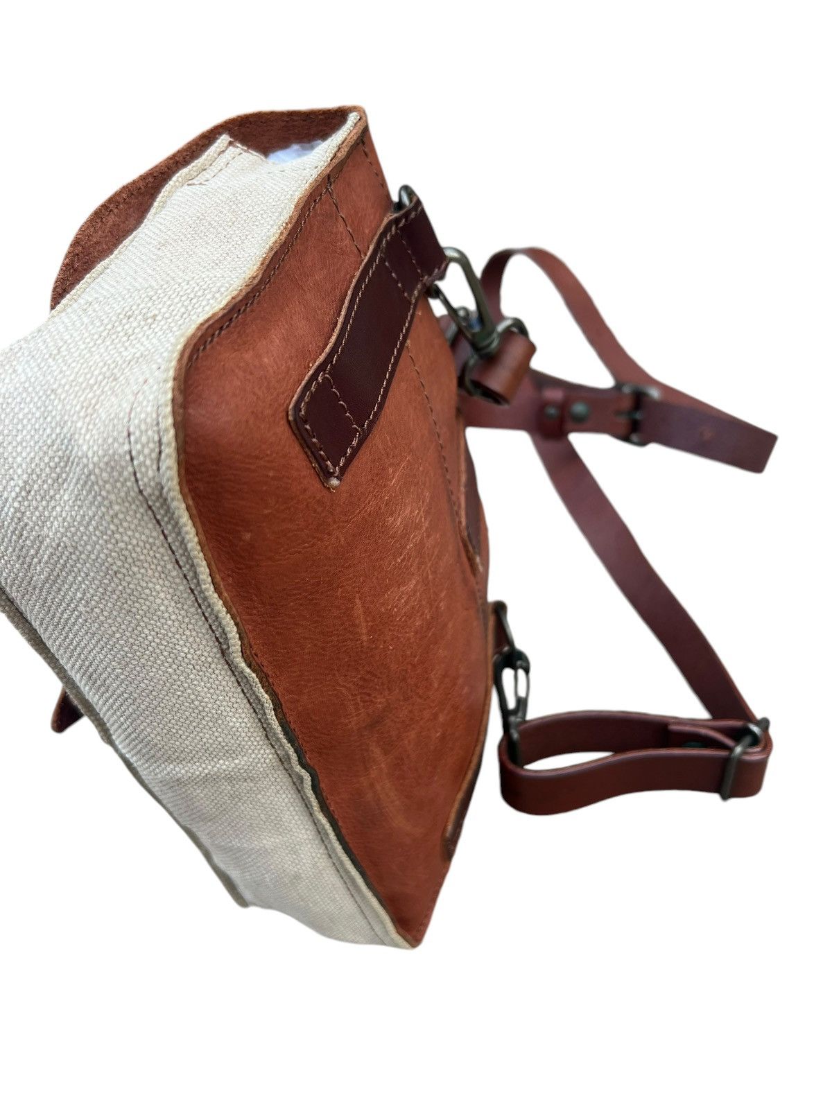 Leather Vintage Agility Japan Patina Leather Hybrid Bag Size ONE SIZE - 13 Thumbnail