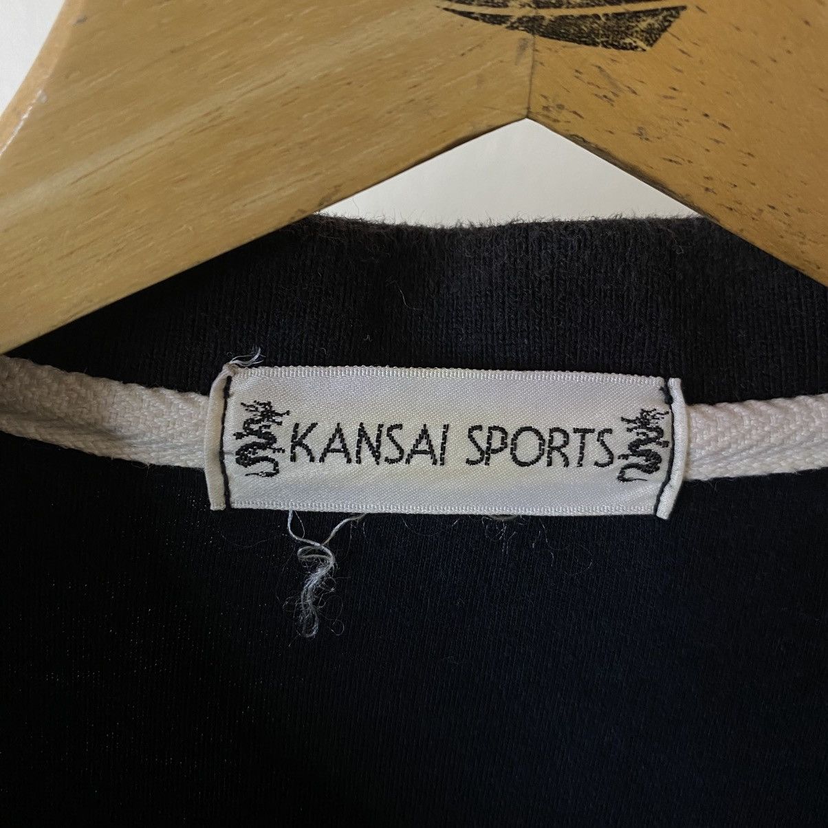 Kansai Yamamoto Kansai Sports Big Dragon Graphic Black Polo T Shirt Size US XL / EU 56 / 4 - 3 Thumbnail