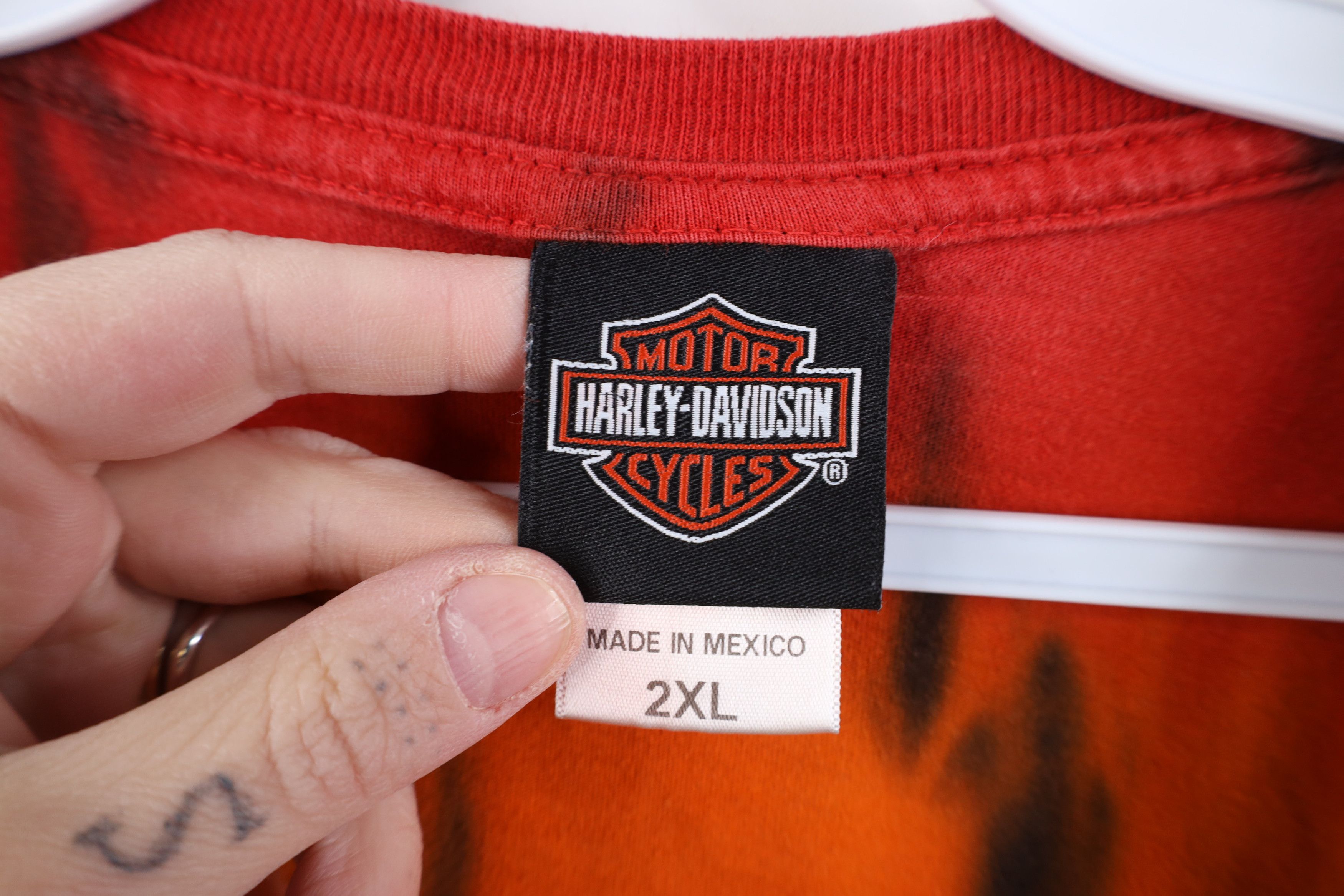 Harley Davidson Vintage Y2K Harley Davidson Dye Eagle Long Sleeve T-Shirt Size US XXL / EU 58 / 5 - 9 Thumbnail