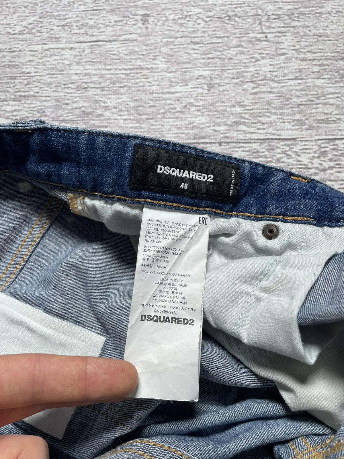 Dsquared2 Dsquared2 Distressed Slim Jeans Size US 32 / EU 48 - 9 Thumbnail