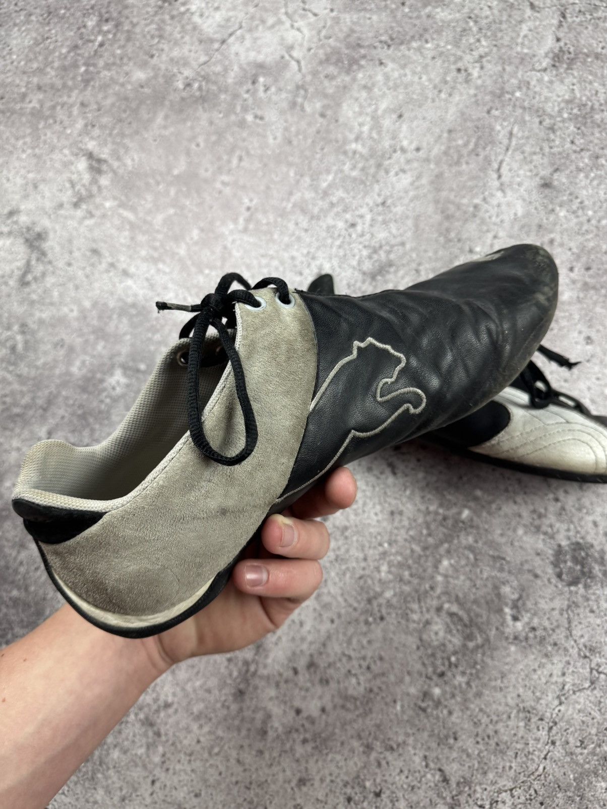 Puma Vintage Puma Y2K opium Blokecore suede sneakers Trashed Size US 10 / EU 43 - 12 Thumbnail