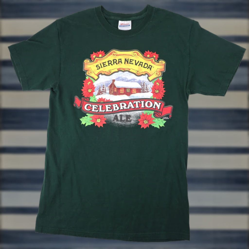 Vintage VINTAGE Sierra Nevada Celebration Ale Graphic T Shirt Green Mens S Size US S / EU 44-46 / 1 - 1 Thumbnail