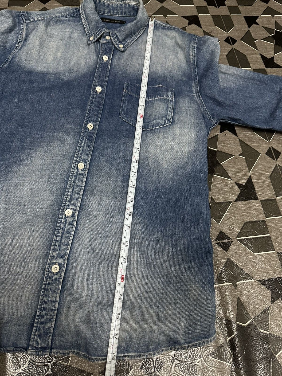 GOSTAR DE FUGA Gostar De Fuga Japan Denim Acid Wash Button Up Shirt Size US M / EU 48-50 / 2 - 18 Thumbnail