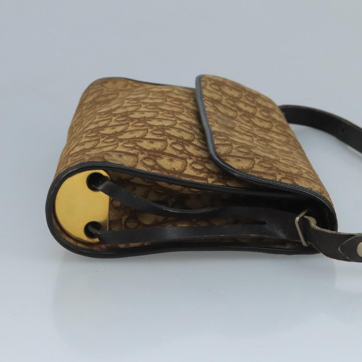 Dior DIOR Trotter Canvas Shoulder Bag Brown Size ONE SIZE - 4 Thumbnail