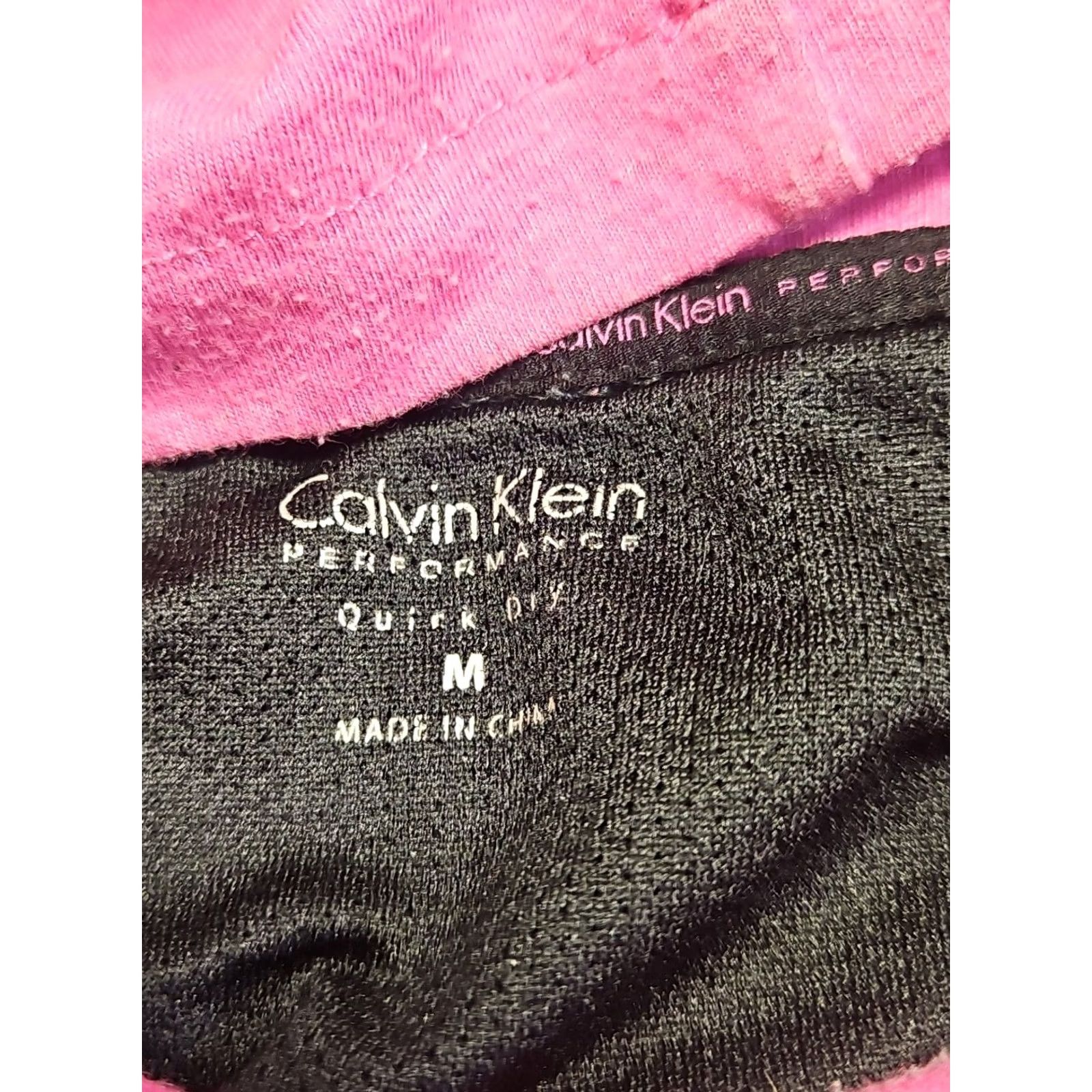 Calvin Klein Calvin Klein Performance Hoodie Womens M Gray Pink Mock Neck Pullover Logo Pockets Lightweight Activewear Size M / US 6-8 / IT 42-44 - 4 Thumbnail