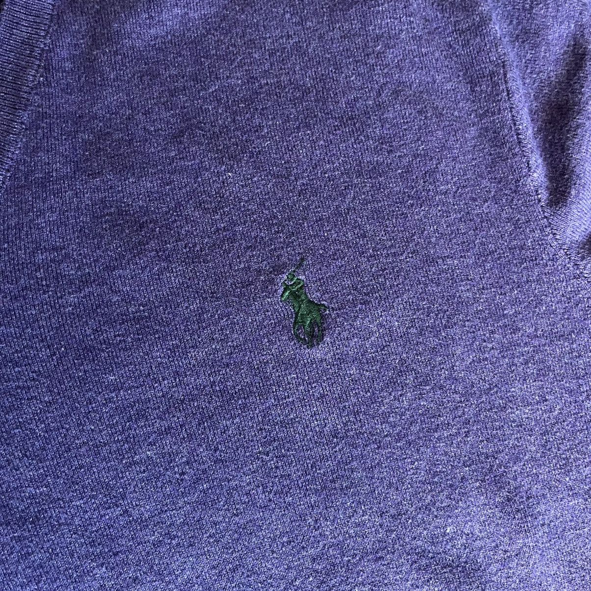 Polo Ralph Lauren Vintage Polo Ralph Lauren Small Basic Logo V Neck Sweater Size US XL / EU 56 / 4 - 5 Thumbnail