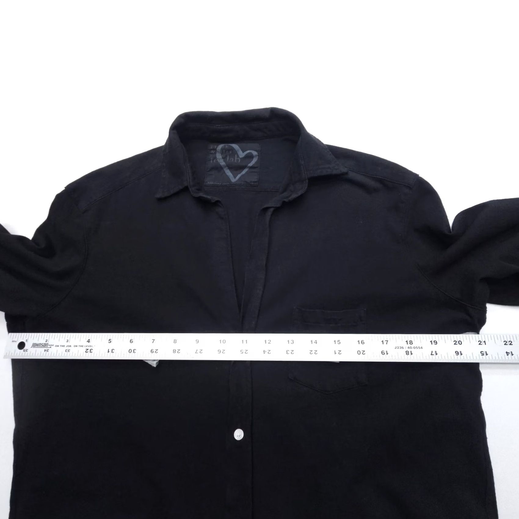 Frank & Eileen Frank & Eileen Shirt Womens XS Black Tee Lab Cotton Neck Minimalist Luxury Size XS / US 0-2 / IT 36-38 - 7 Thumbnail