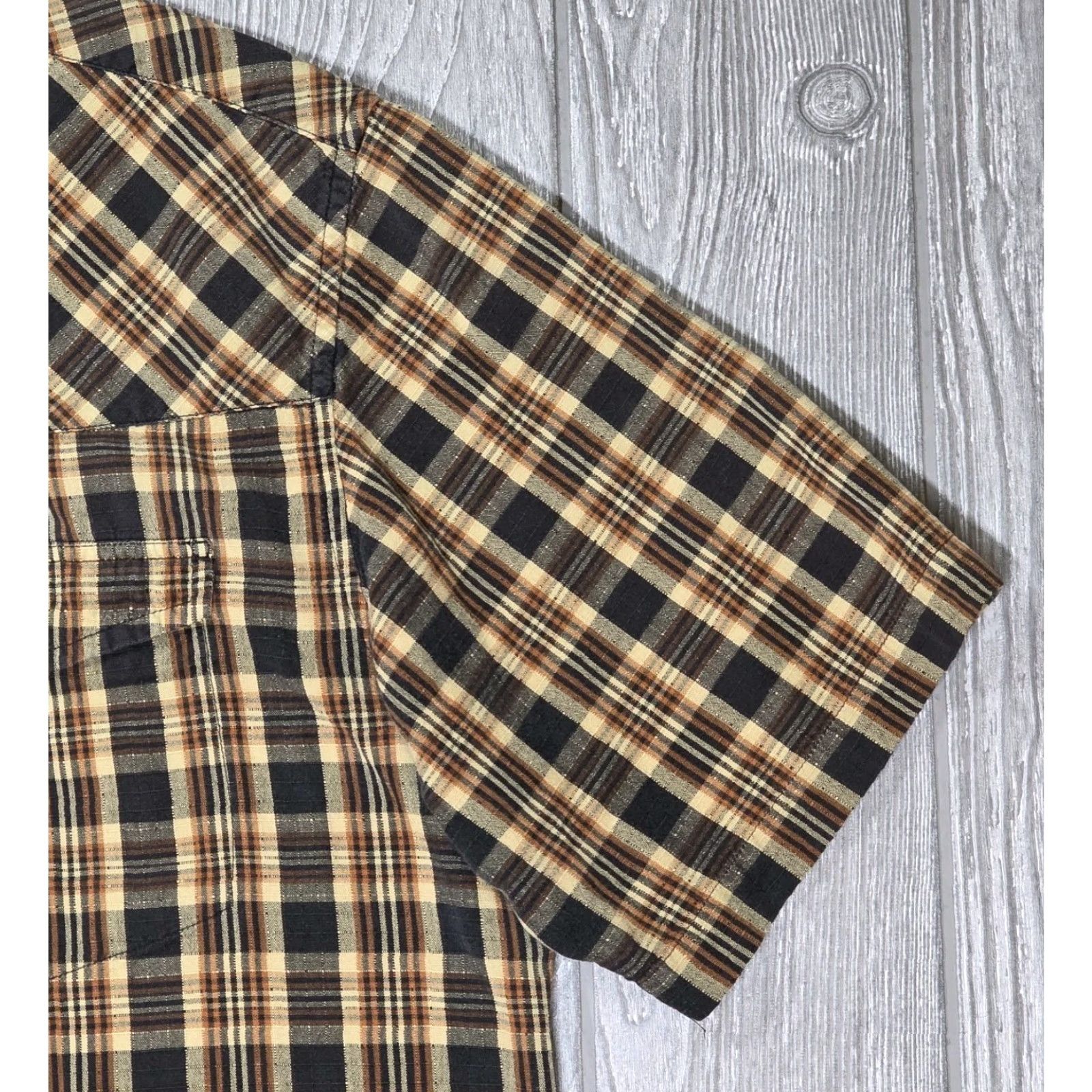 Harley Davidson Harley-Davidson Pearl Snap Shirt Mens L Western Moto Cowboy Gorpcore Y2k Mens Shirt Plaid Brown Cotton Logo Embroidered Vintage No Size US L / EU 52-54 / 3 - 5 Thumbnail