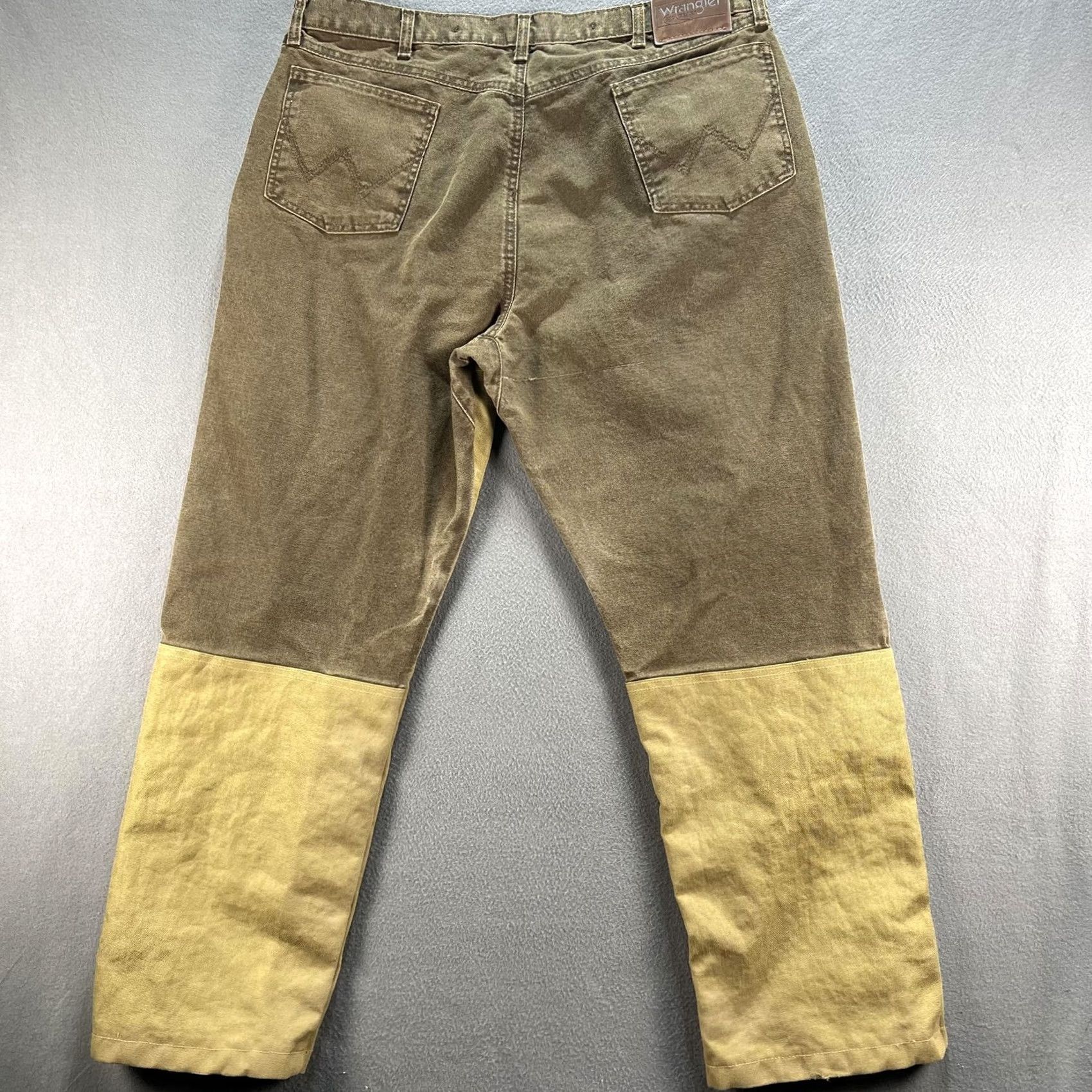 Wrangler VINTAGE Wrangler ProGear Pants Mens 40x30 Brown Tan Double Front Hunting Workwear PG101NB Size US 40 / EU 56 - 2 Thumbnail