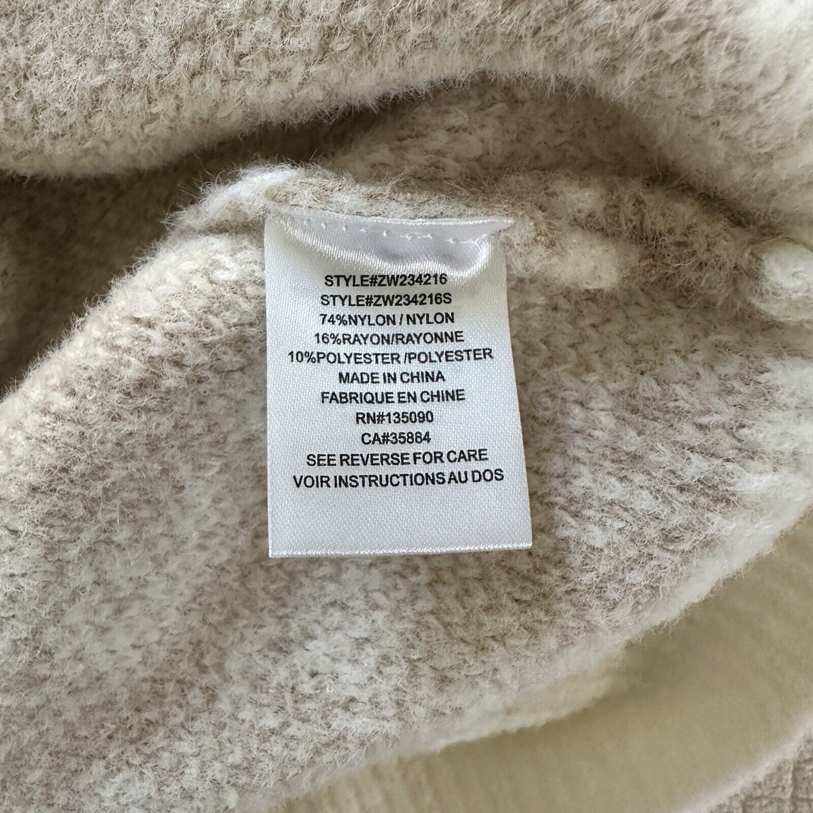 Z Supply Z Supply Houndstooth Women Crew Sweater Sandstone XS NWT Size XS / US 0-2 / IT 36-38 - 10 Thumbnail