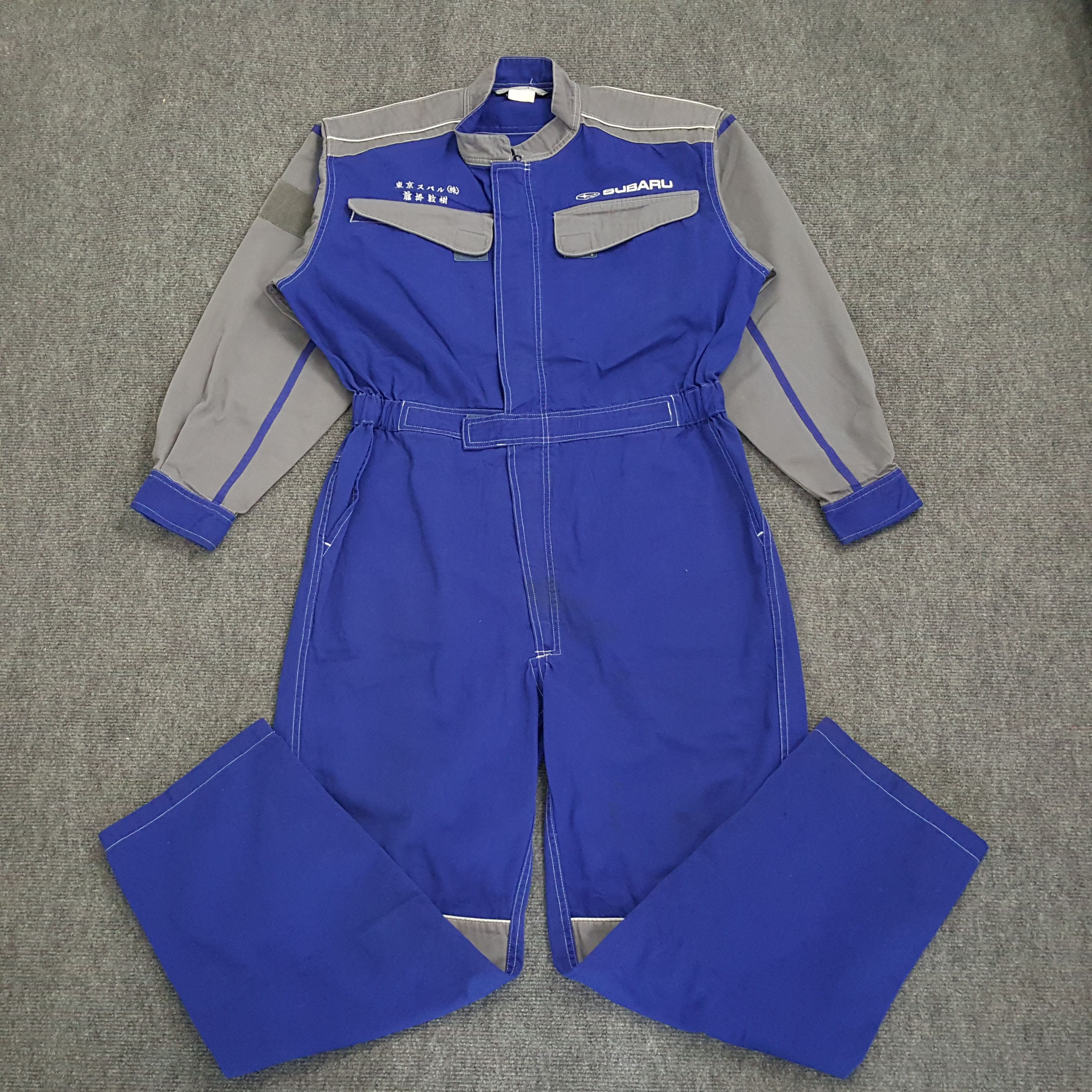Japanese Brand × Vintage Subaru Japanese Rally Team Custom Coverall Jacket Size US M / EU 48-50 / 2 - 1 Thumbnail
