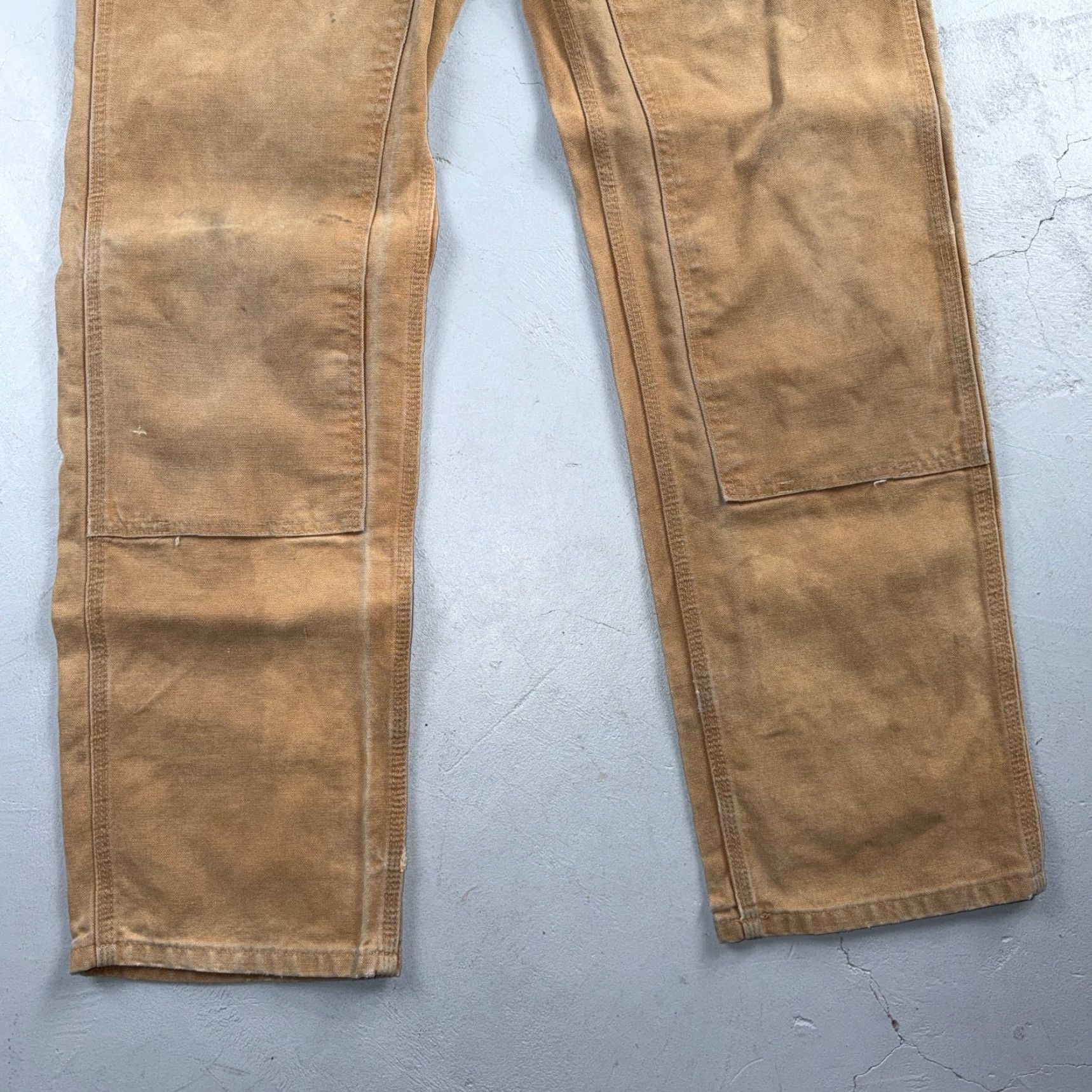 Carhartt VINTAGE Carhartt Pants Carpenter 5-Pocket Brown 32x34 Regular Straight US Banner Theme USA Mens B01 BLK Size US 32 / EU 48 - 3 Thumbnail