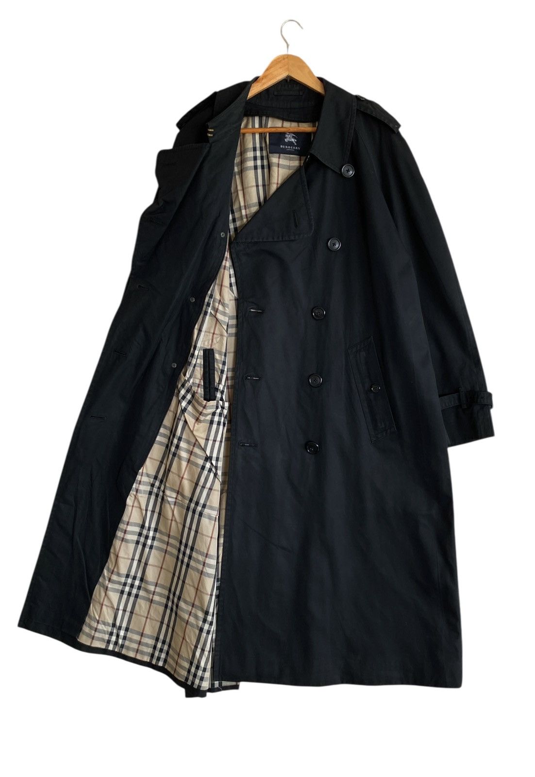 Burberry Very Rare Vintage Burberry Checkered Trench Coat 2000s Size US L / EU 52-54 / 3 - 3 Thumbnail