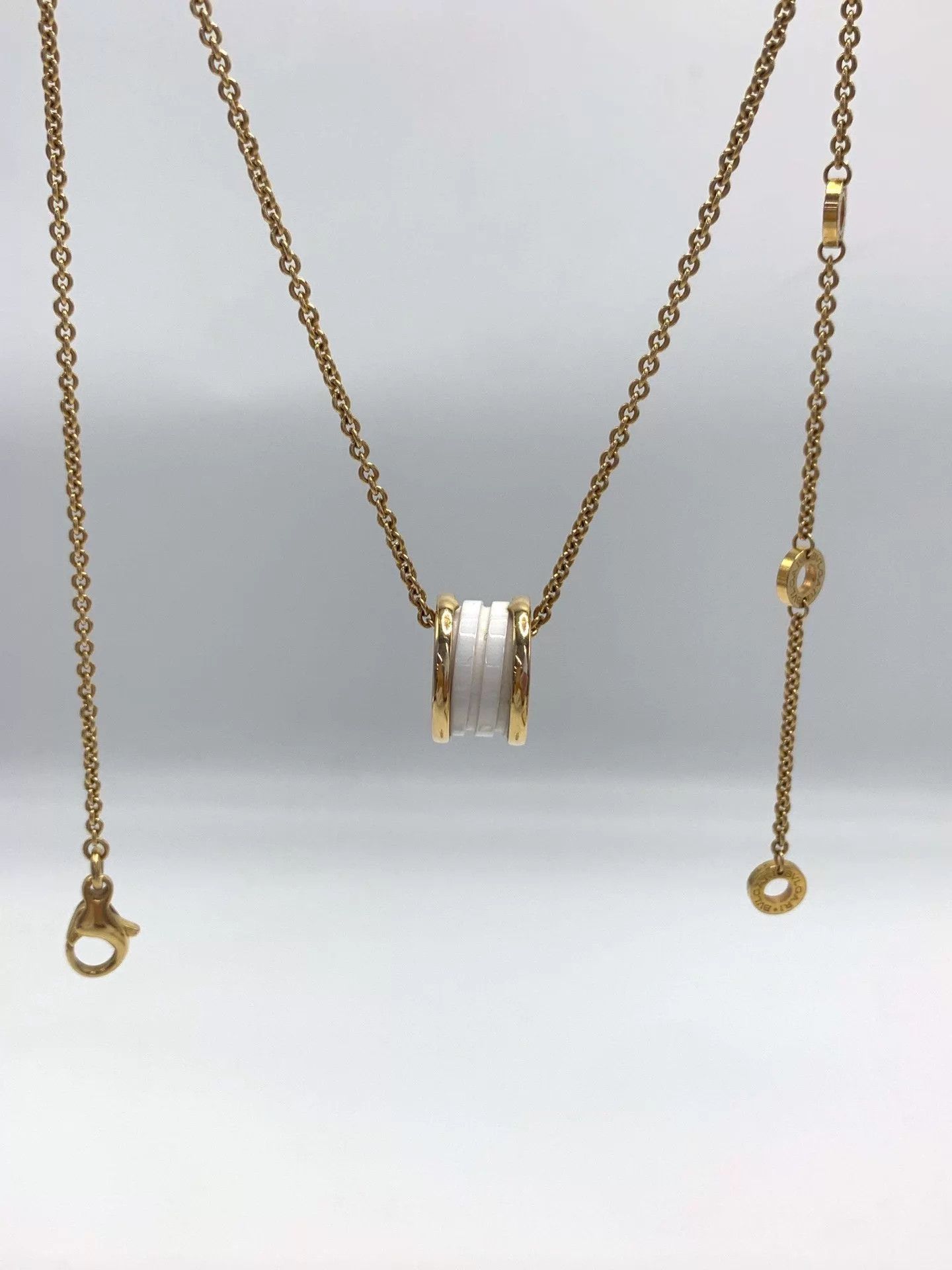 Bvlgari Bvlgari 16 RG White Ceramic Spring Chain Box & Card Size ONE SIZE - 1 Thumbnail