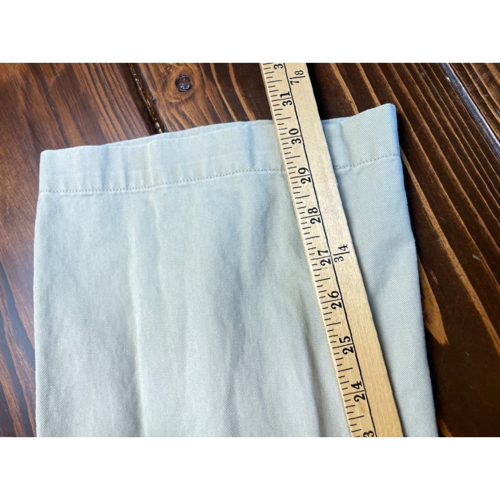 Nautica Nautica Dress Pants Mens 36W36L Tan Chino Clipper Relax Fit NS-83 Regular Inseam 30.5" | Breathable Stretch Front Flat Front Casual Formal Pants Boys? Size US 38 / EU 54 - 8 Thumbnail