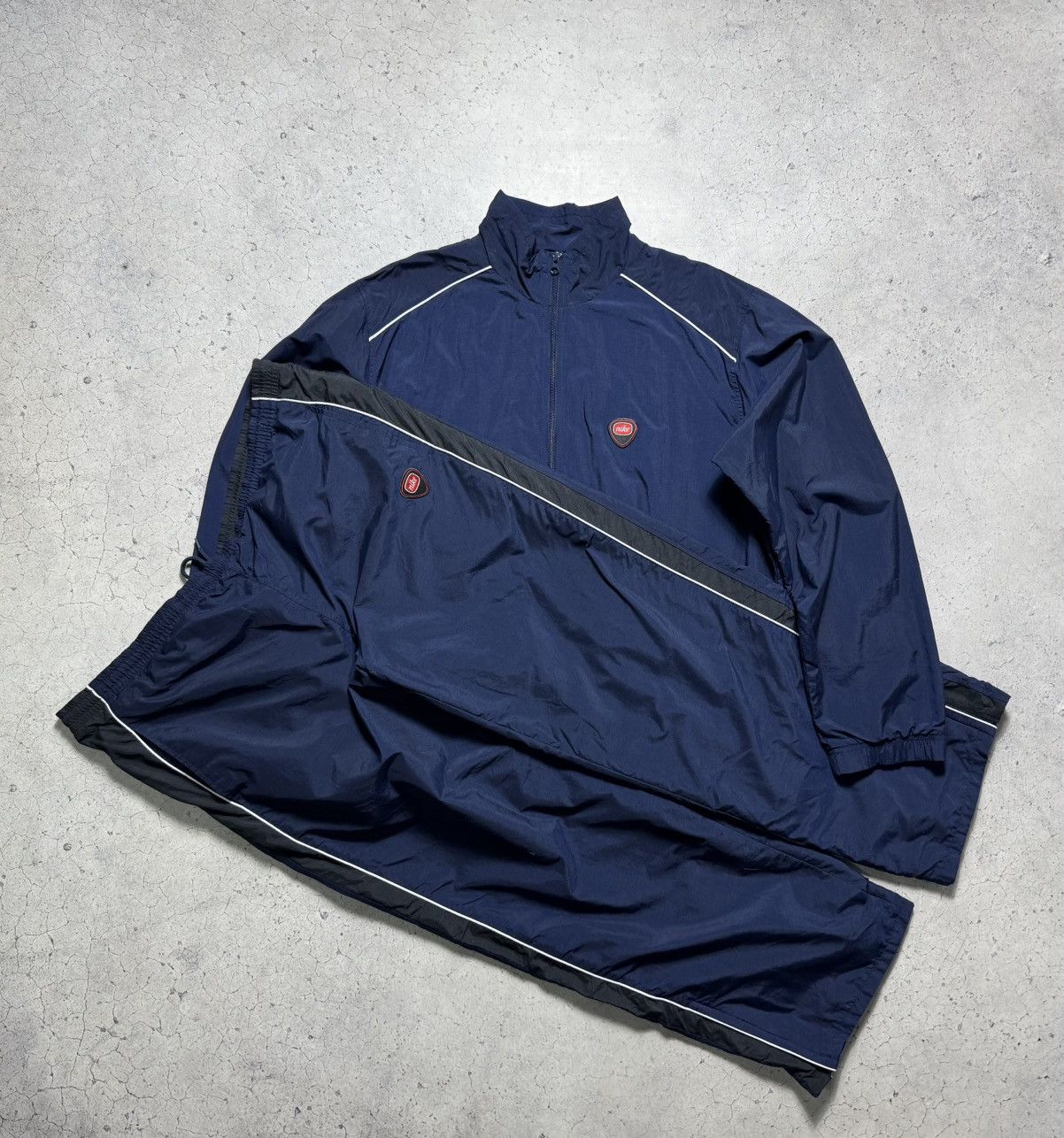 Nike Nike Vintage Nylon Track Suit Jacket & Pants Size XXL Size US XXL / EU 58 / 5 - 1 Thumbnail