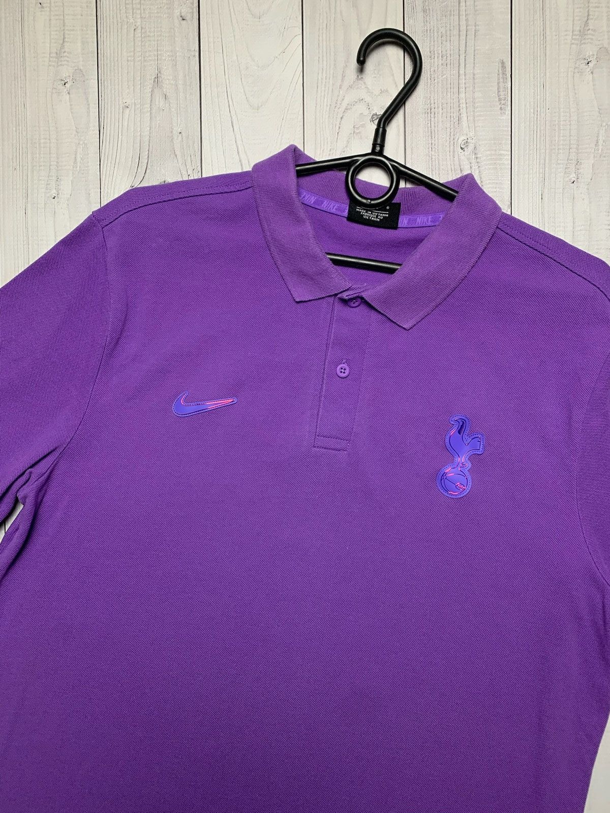 Nike × Vintage Nike purple soccer polo Tottenham spurs logo size M/L Size US L / EU 52-54 / 3 - 2 Thumbnail