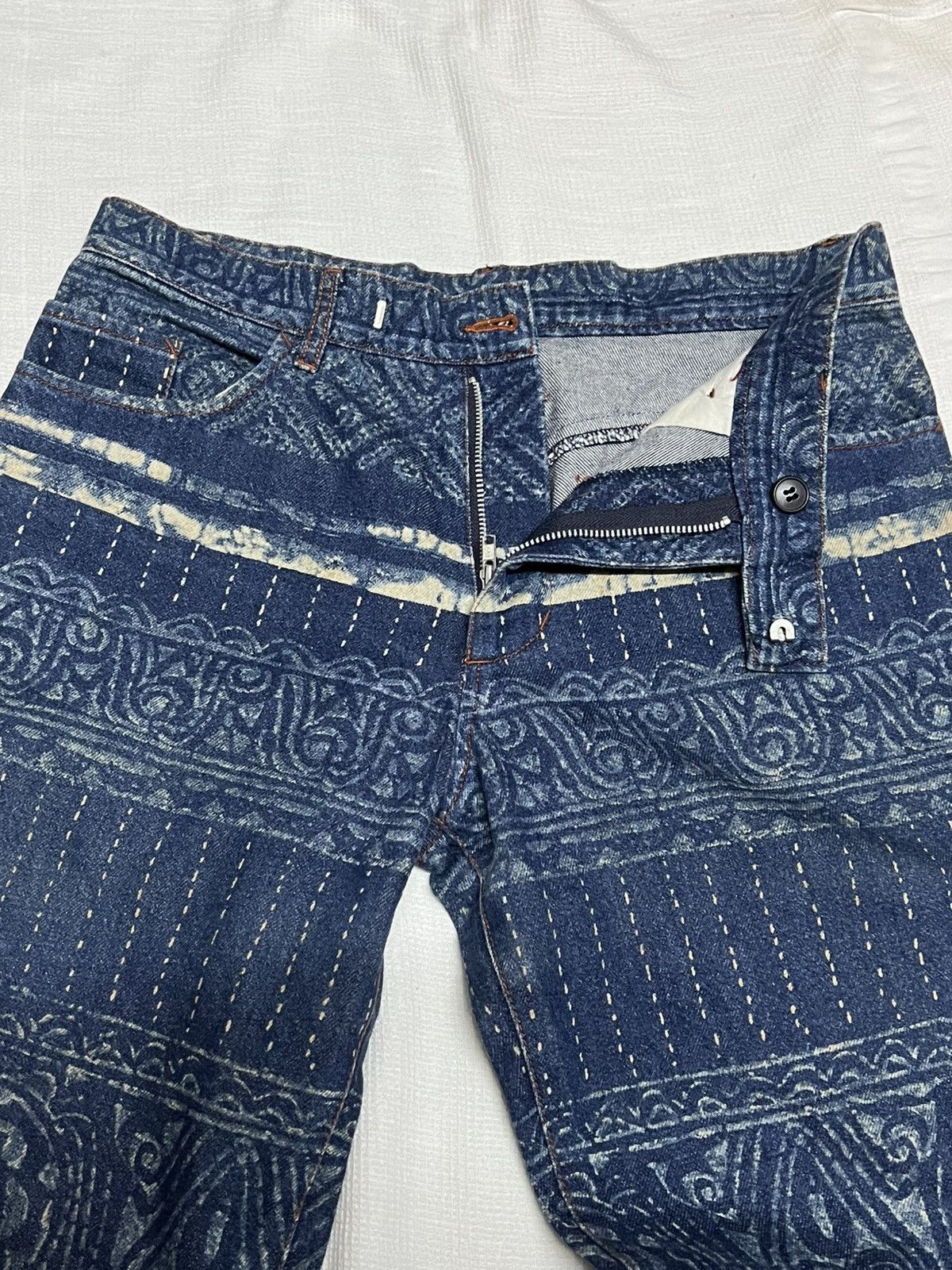 Jean Paul Gaultier 🔥HOT DROPS🔥JEAN PAUL GAULTIER DENIM FULLPRINT Size US 32 / EU 48 - 9 Thumbnail