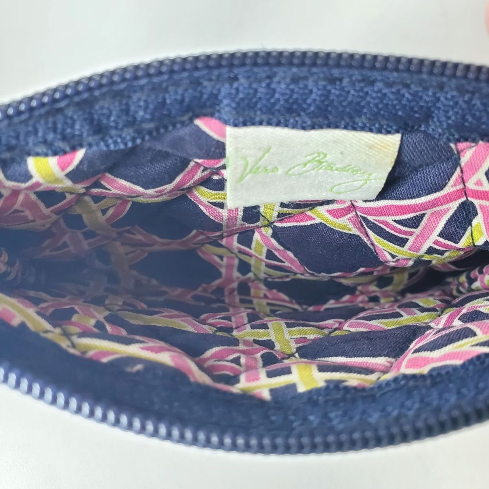 Vera Bradley VINTAGE Vera Bradley Floral Blue Pink Small Zip Coin Purse Women Size ONE SIZE - 5 Thumbnail