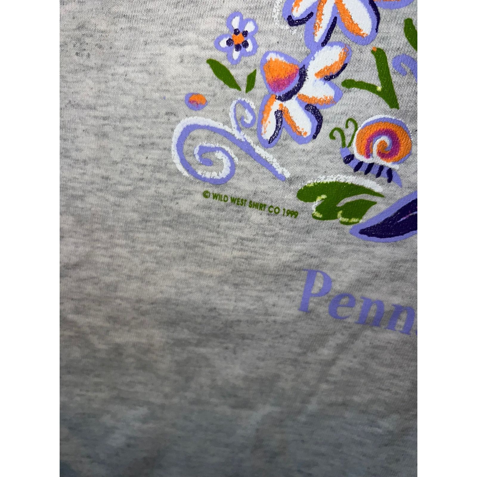 Vintage Vintage Pennsylvania Flower Shirt Gray Tee VTG 1999 XL Size US XL / EU 56 / 4 - 5 Thumbnail