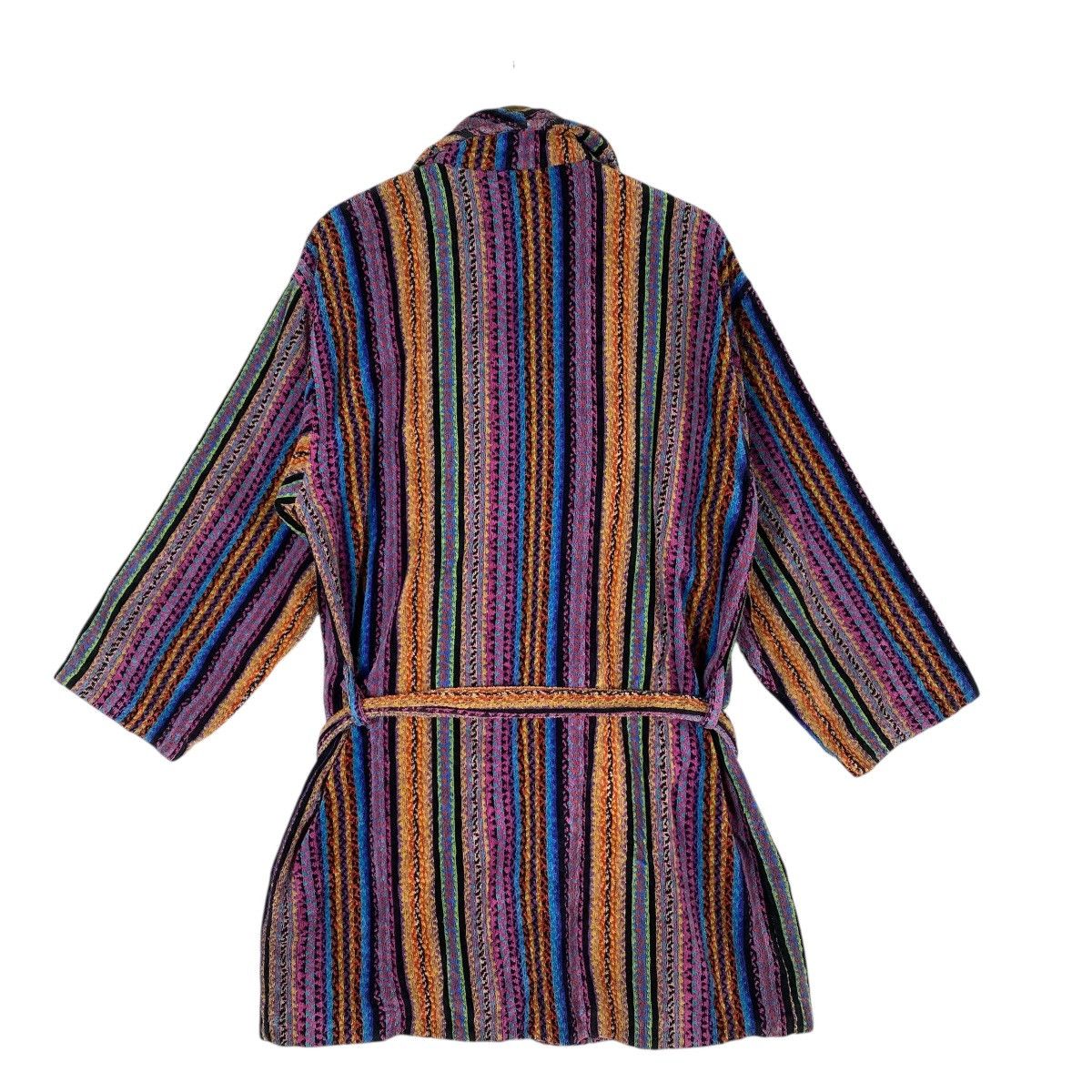 Missoni Rainbow Bathrobe Missoni Home 3D Knit Striped Sweater Unisex Size L / US 10 / IT 46 - 12 Thumbnail