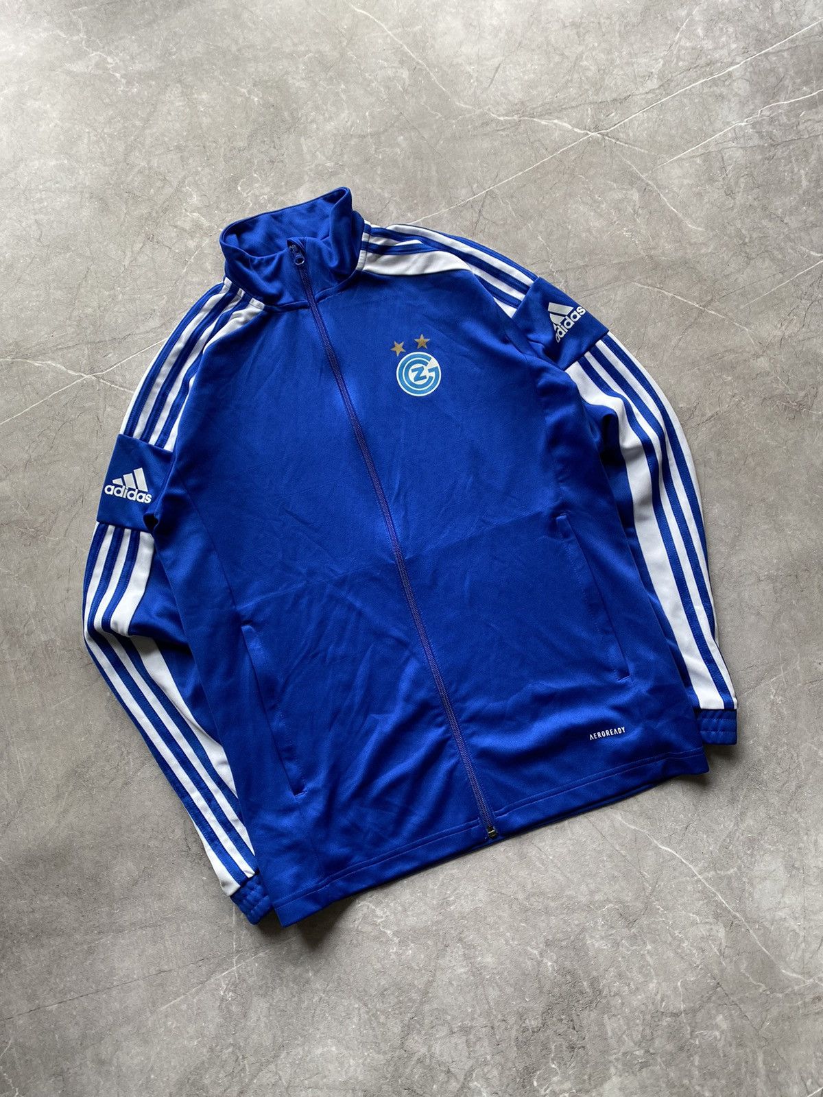 Adidas Adidas 2021 Grasshopper Club Zurich Soccer Football Jacket Size US M / EU 48-50 / 2 - 1 Thumbnail