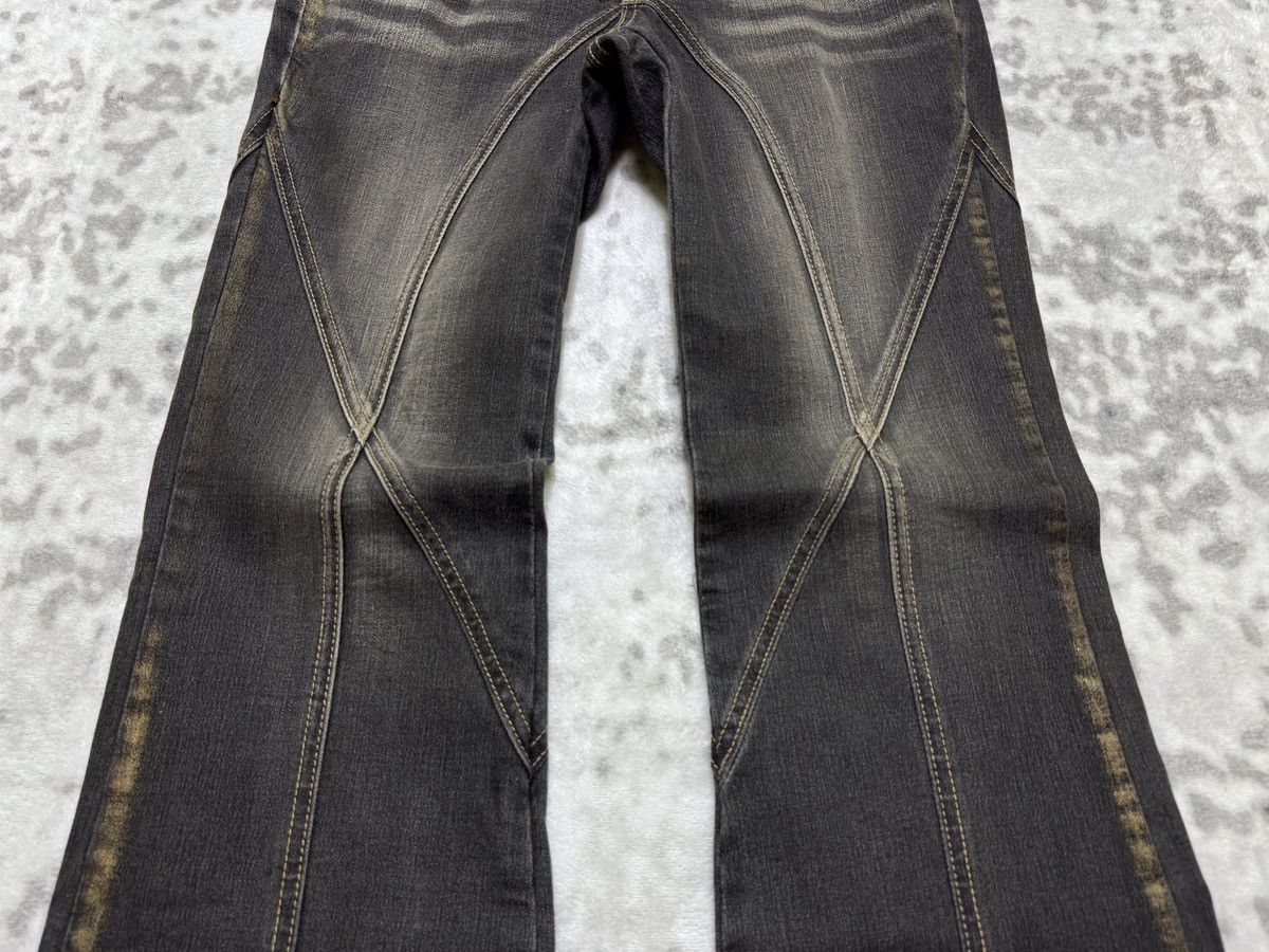 Japanese Brand Flare Jeans DOO YON Reconstructed Acid Washed Denim Boot Cut Size US 26 / EU 42 - 7 Thumbnail