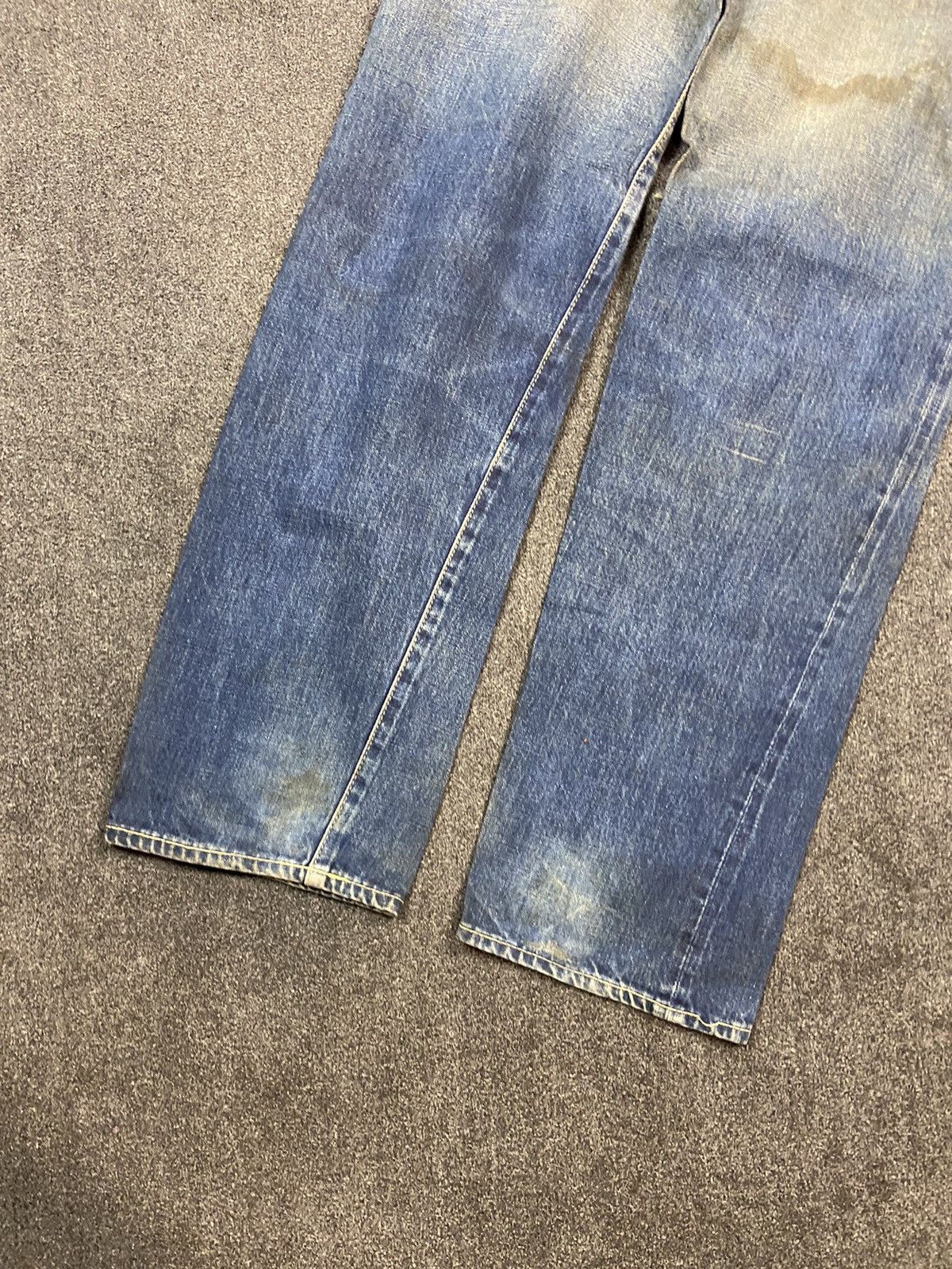 Japanese Brand × Vintage Vintage Bartack Mud Honey Comb Selvedge Denim Size US 30 / EU 46 - 9 Thumbnail