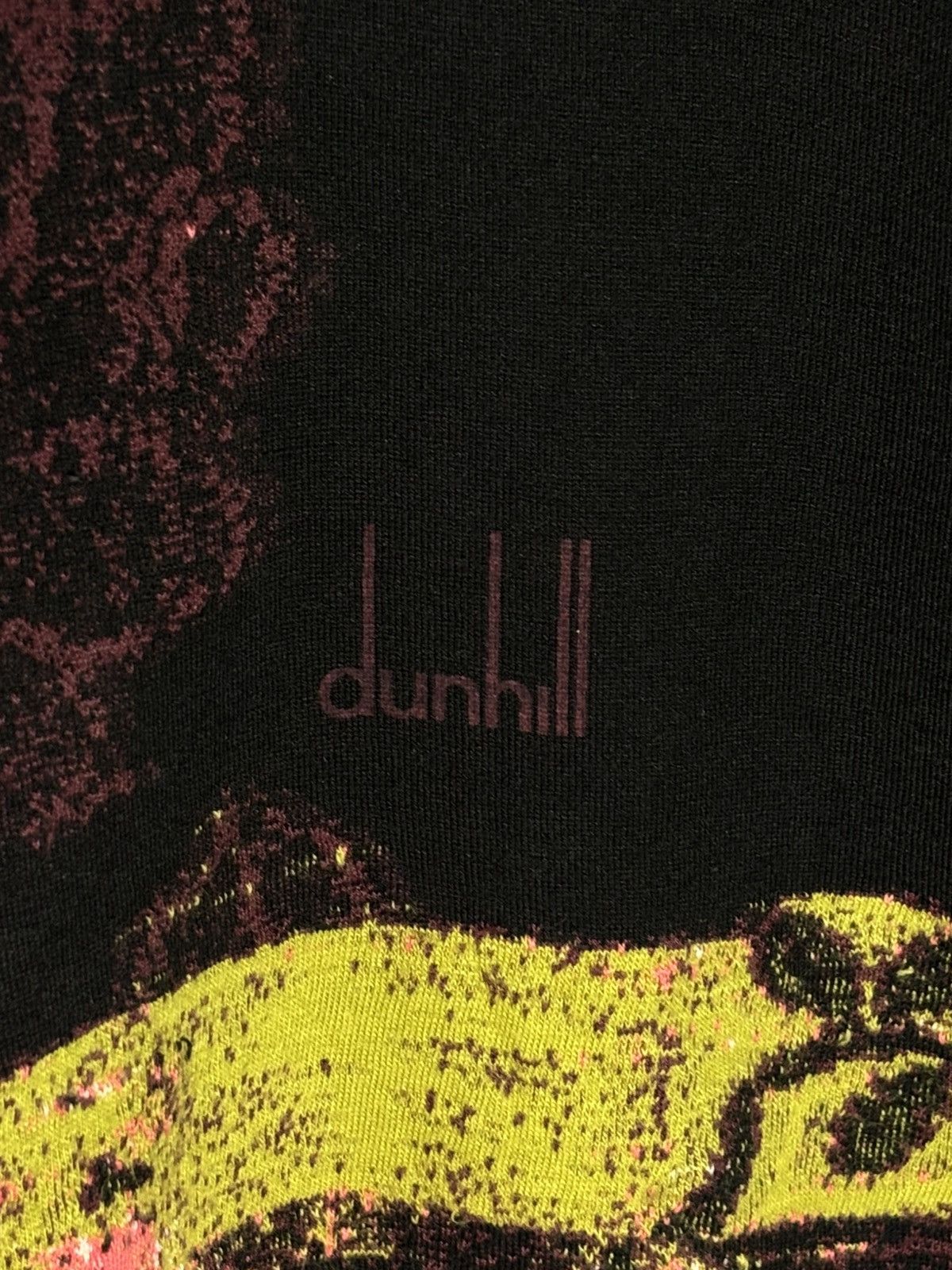 Diesel black Dunhill men's t-shirt featuring a stylized floral . Size US M / EU 48-50 / 2 - 16 Thumbnail