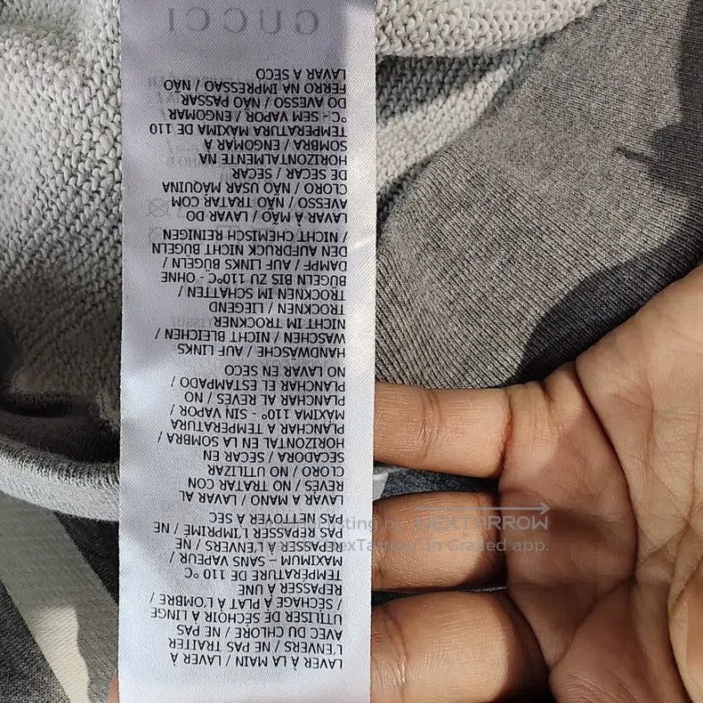 Gucci Gucci Grey sweatshirt Size US S / EU 44-46 / 1 - 7 Thumbnail