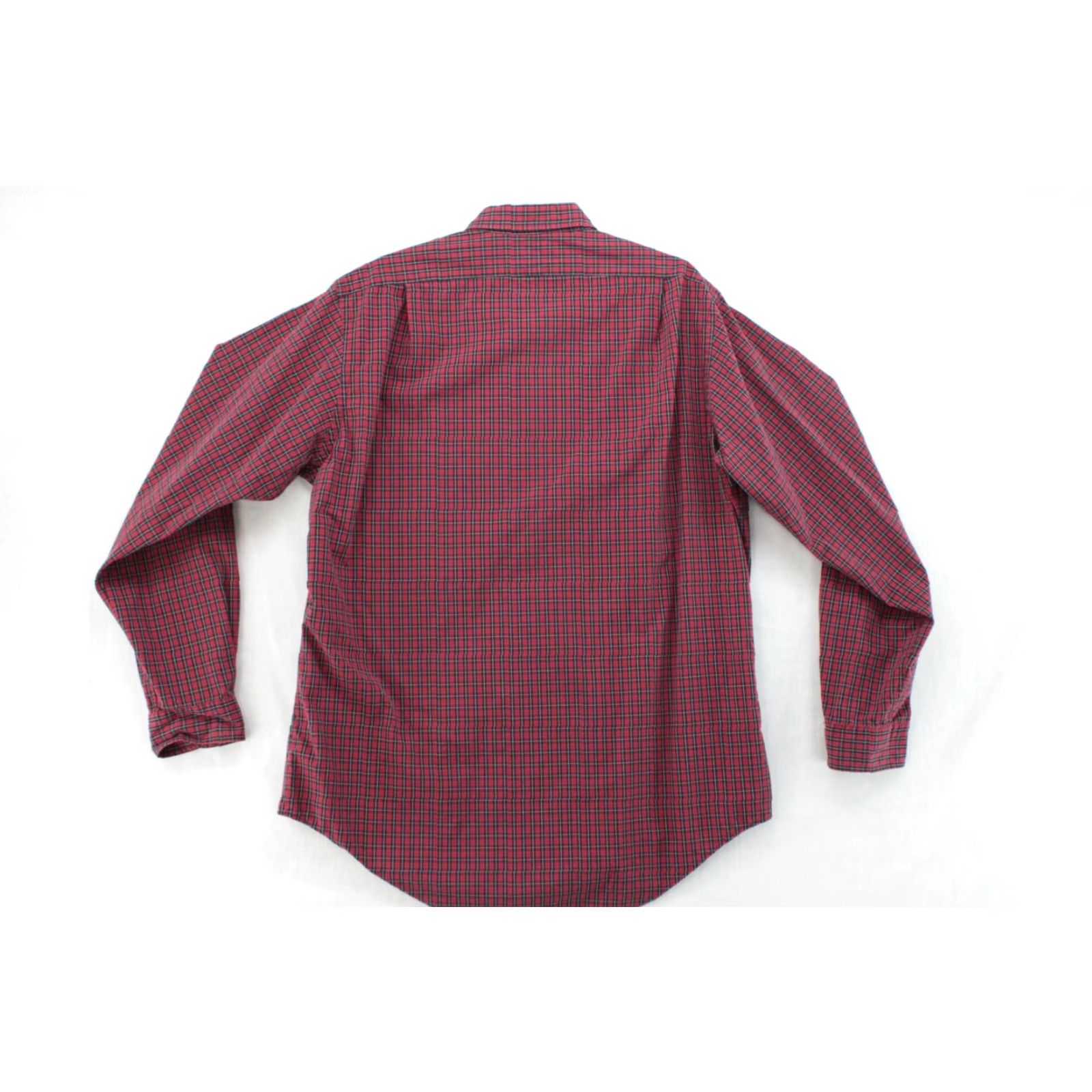 Polo Ralph Lauren VINTAGE Polo Ralph Lauren Shirt Men XL Red Plaid Long Sleeve Epaulets Military Button-Up Front Collar Size US XL / EU 56 / 4 - 4 Thumbnail