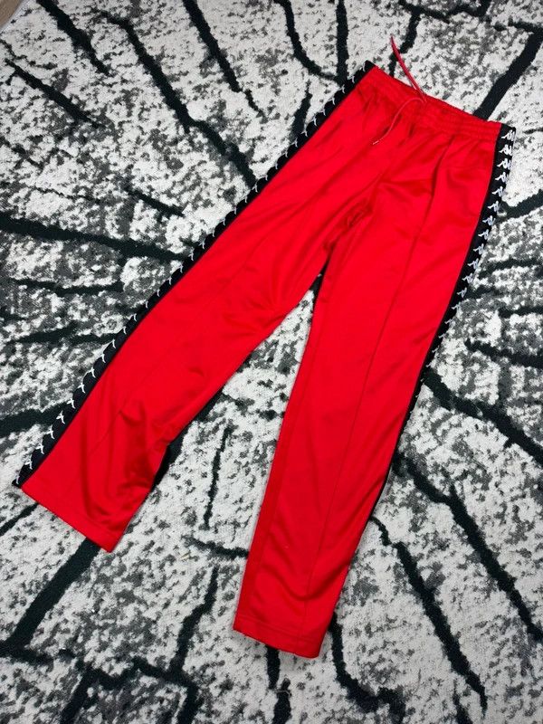 Kappa Kappa tracksuit pants with stripes red black S Size US 28 / EU 44 - 2 Thumbnail
