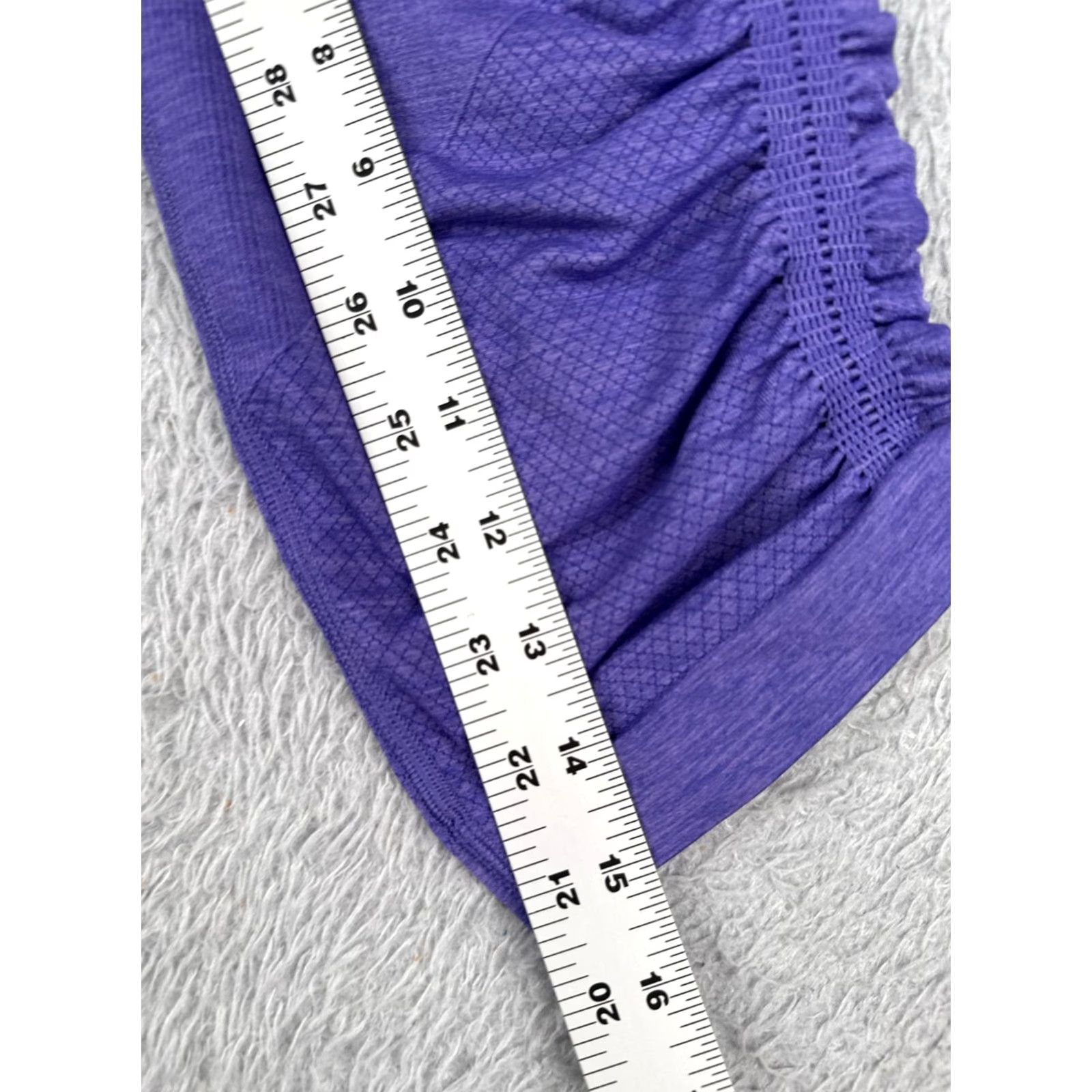 Lululemon Lululemon Pants Womens 8 Purple In The Flow Crop Seamless Nylon Blended Fabric Yoga W6997S WOMEN Regular Size 8 Purple Cropped Seamless Yoga Pants Size 30" / US 8 / IT 44 - 5 Thumbnail