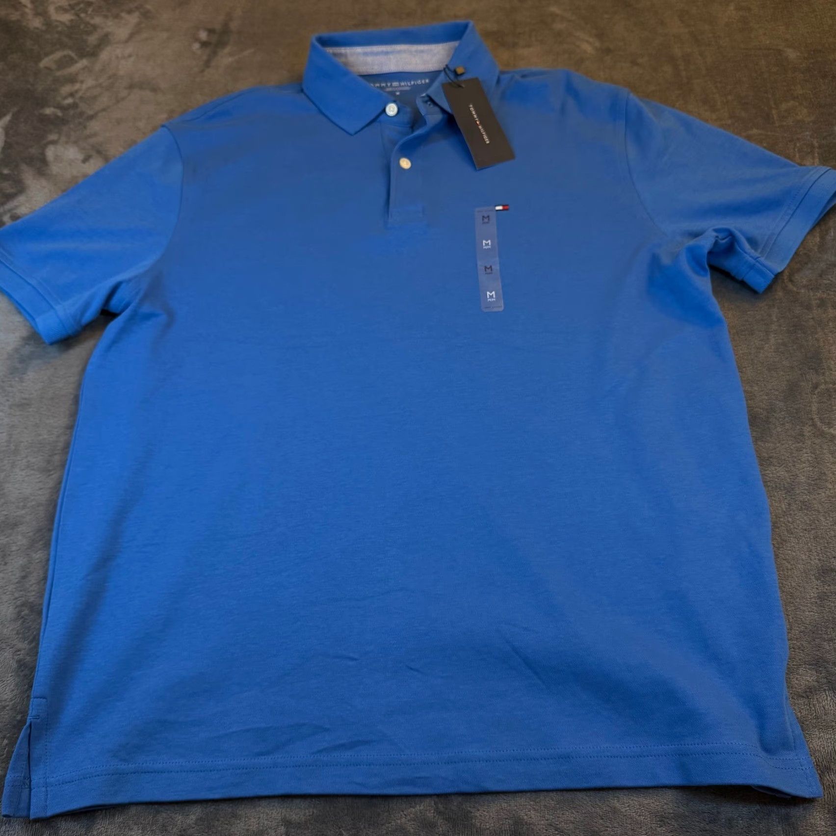 Tommy Hilfiger Tommy Hilfiger Polo Shirt Blue Short Sleeve Mens M Casual Logo Shirt Size US M / EU 48-50 / 2 - 2 Thumbnail