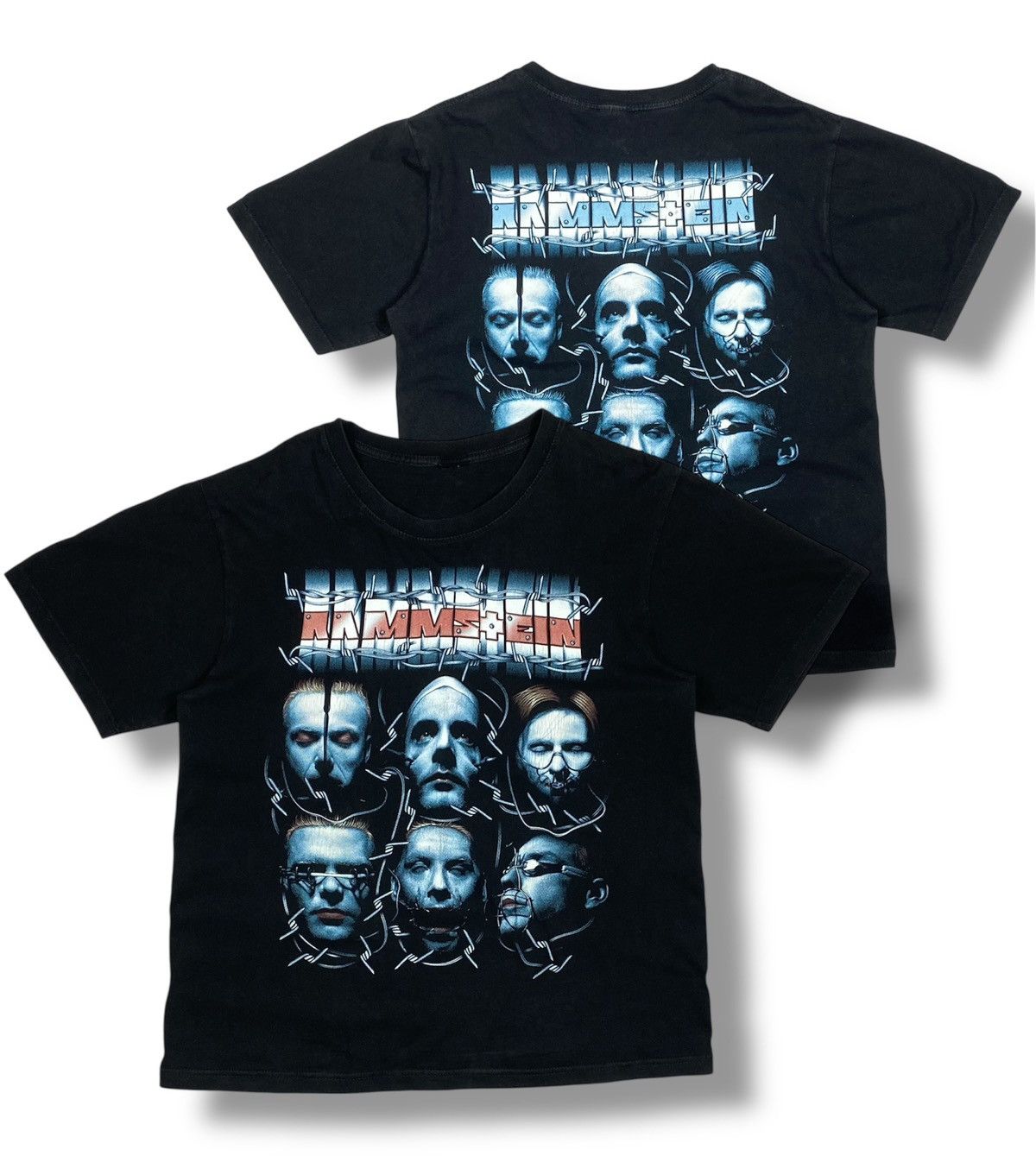 Band Tees Rammstein Double-Sided Graphic Band T-Shirt Vintage Y2K Size US L / EU 52-54 / 3 - 1 Thumbnail