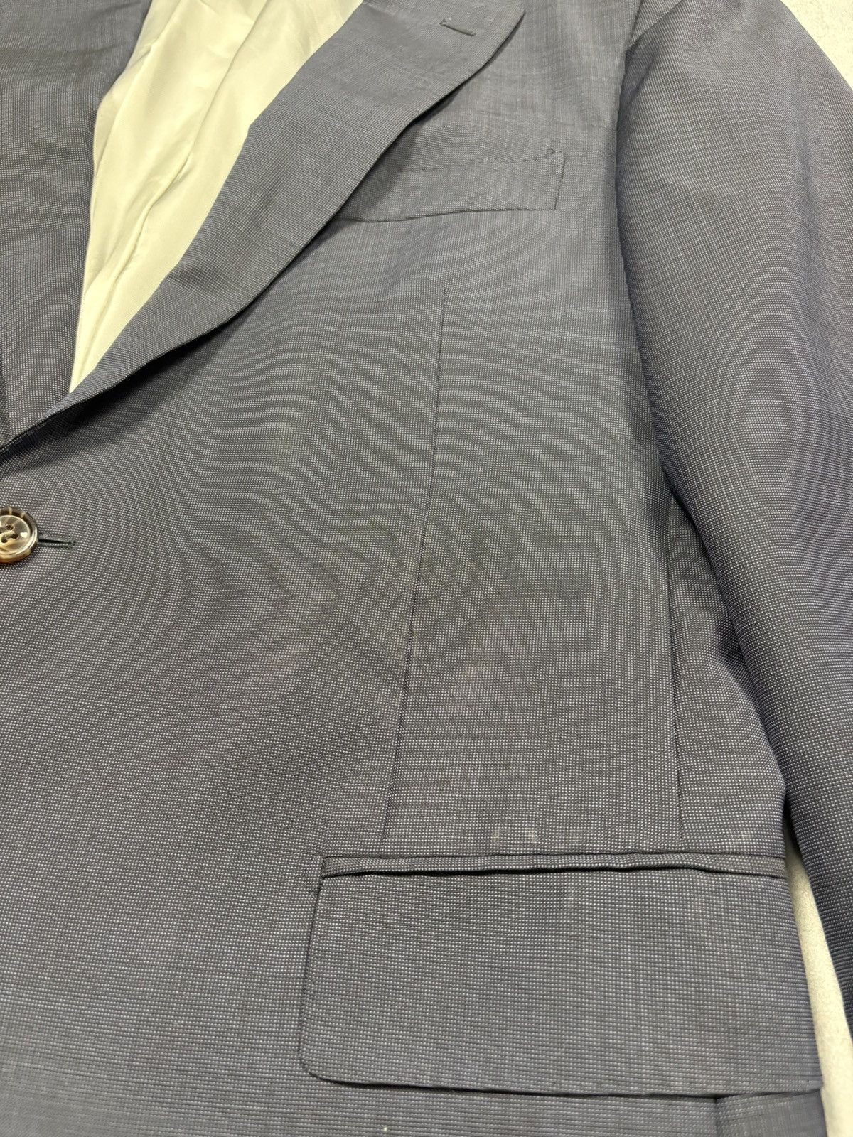 Suitsupply Man SuitSupply Wool Mohair Blazer Navy EU52 Drop 6 Size 42R - 7 Thumbnail