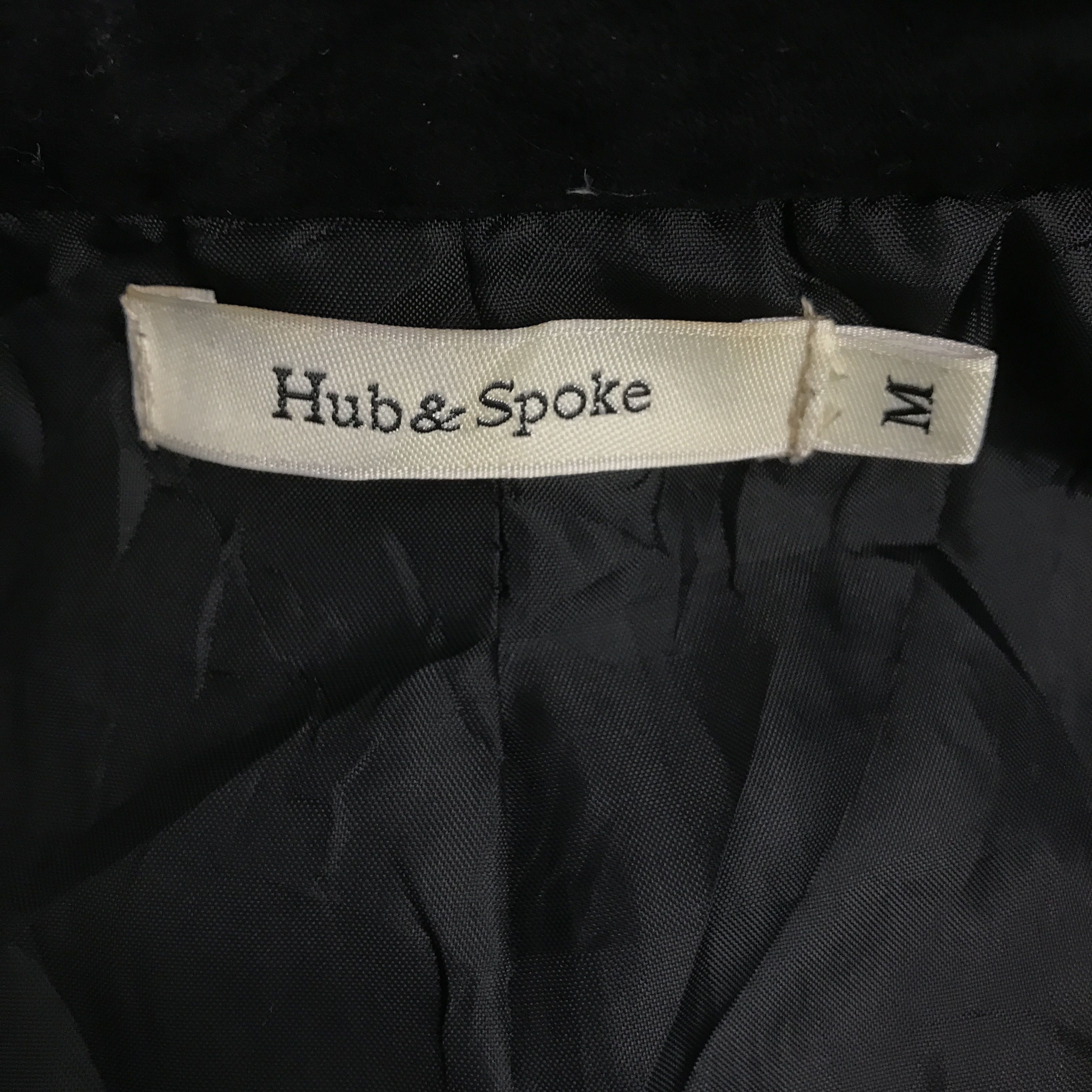 Japanese Brand BLACK BIKER STYLE PUNK ZIPPER HUB&SPOKE JACKET Size US M / EU 48-50 / 2 - 11 Thumbnail