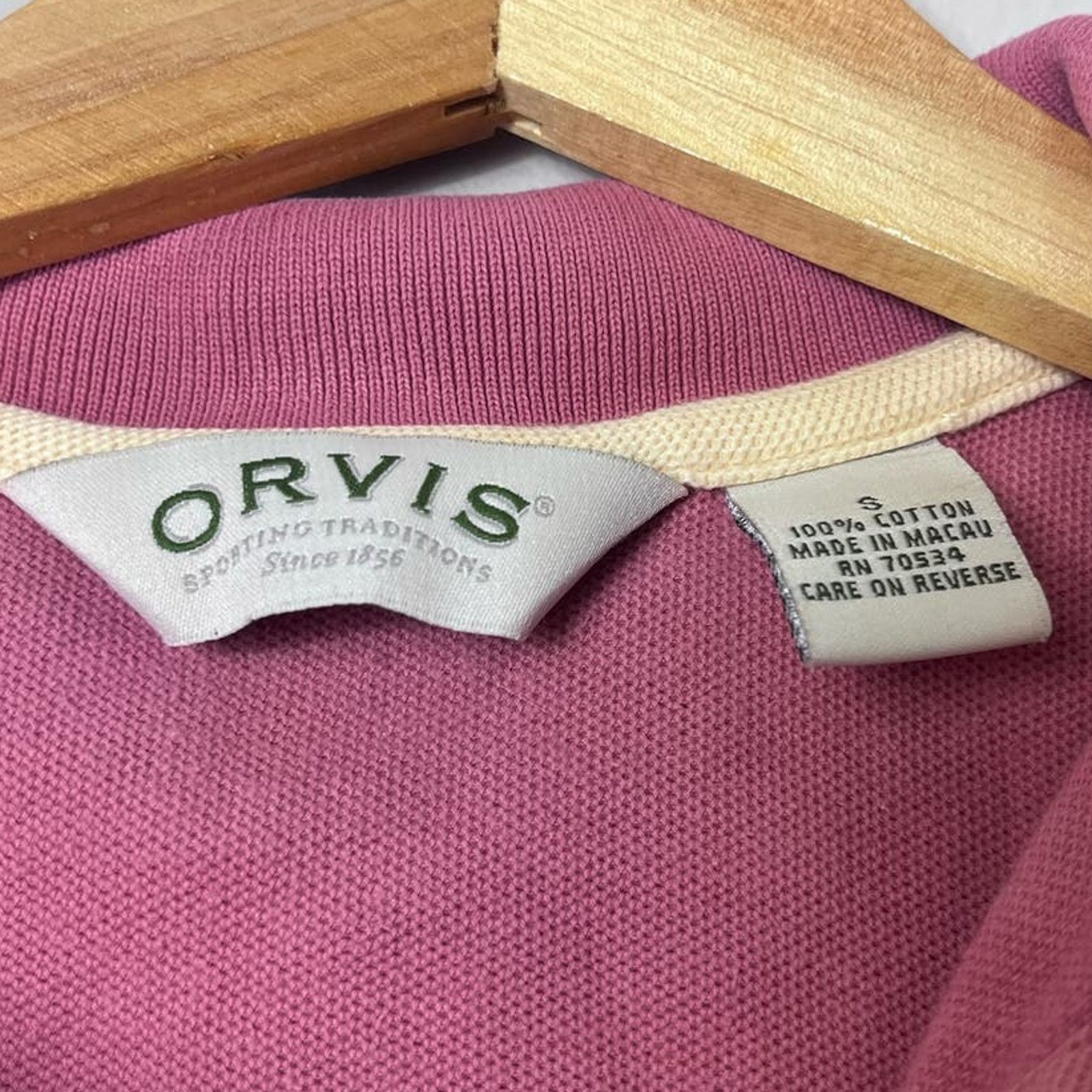 Orvis Men's Burgundy Orvis Polo Shirt S Size US S / EU 44-46 / 1 - 2 Thumbnail