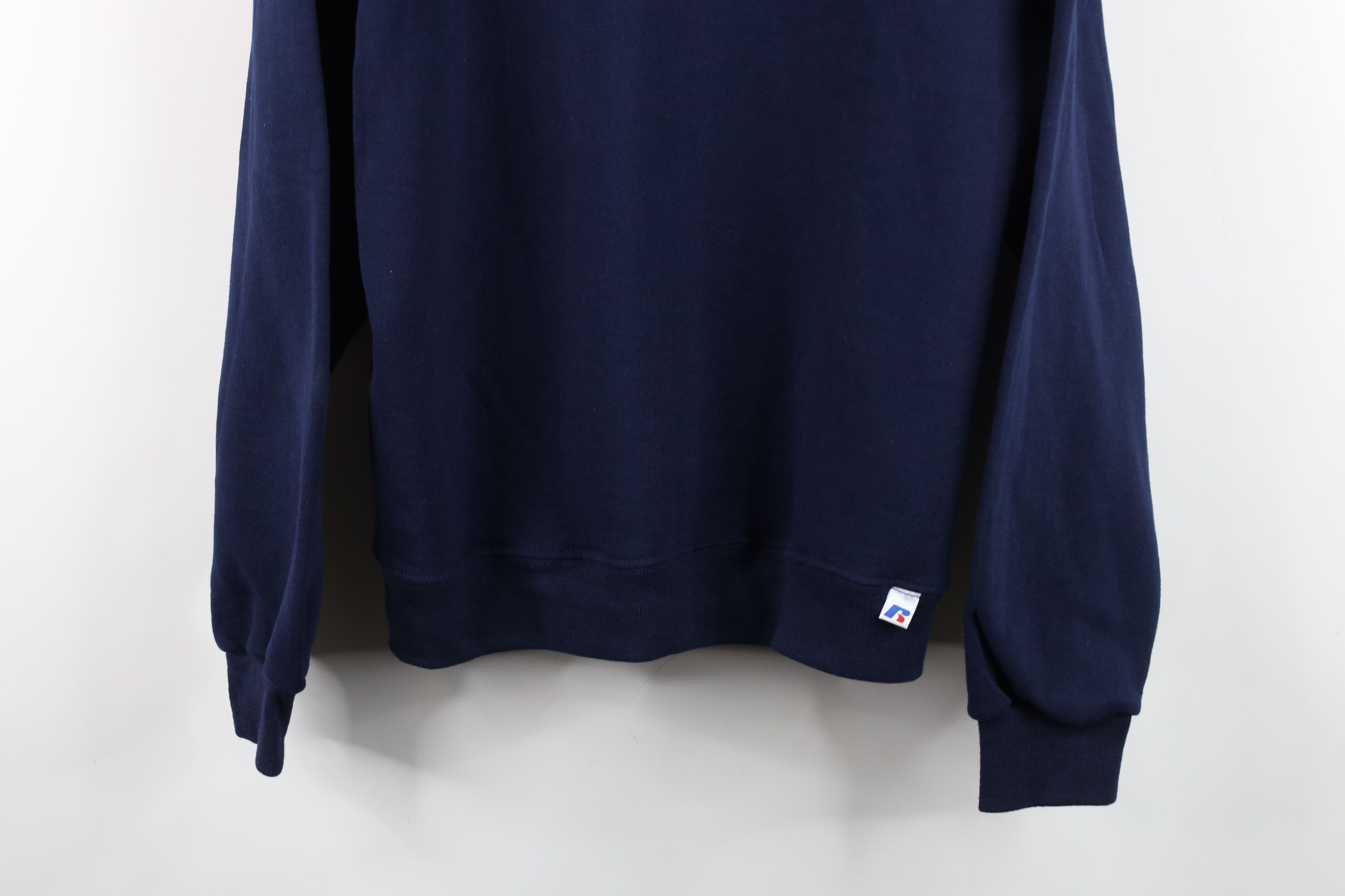 Russell Athletic Vintage 90s Russell Athletic Crewneck Sweatshirt Navy Blue Size US L / EU 52-54 / 3 - 3 Thumbnail