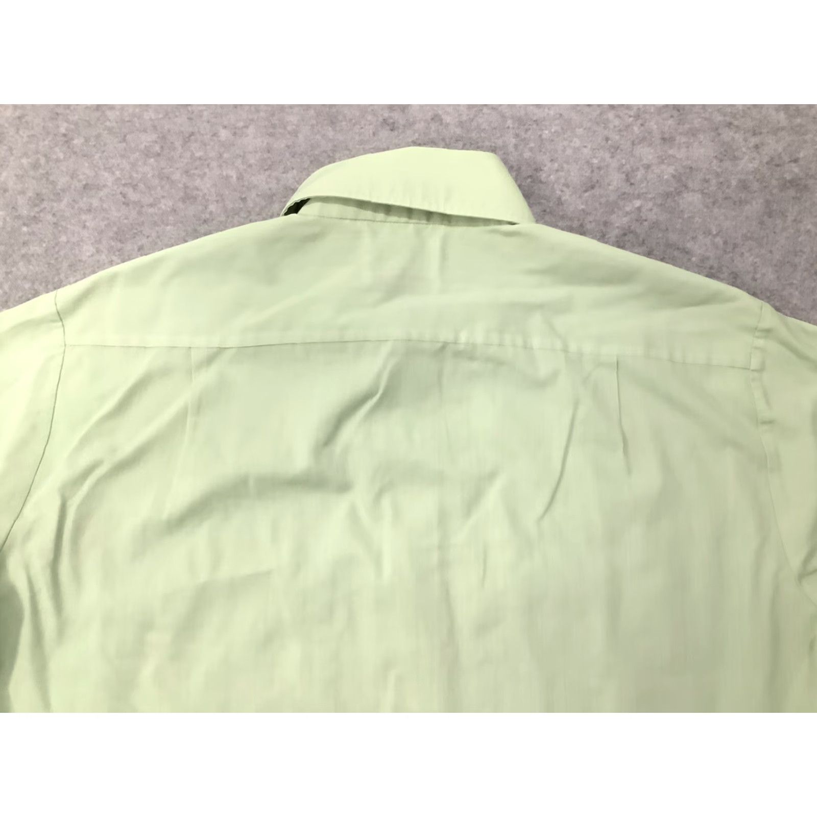 JCPenney Men's TownCraft Jcpenny Penn Prest M Vintage Green Short Sleeve Button Up Shirt Size US M / EU 48-50 / 2 - 6 Thumbnail