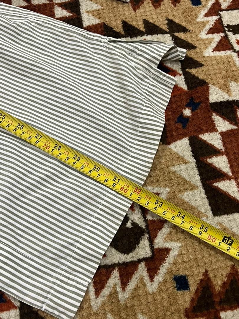 Issey Miyake Vtg Issey Miyake Unsymmetrical Stripes Button Shirt Size US L / EU 52-54 / 3 - 3 Thumbnail