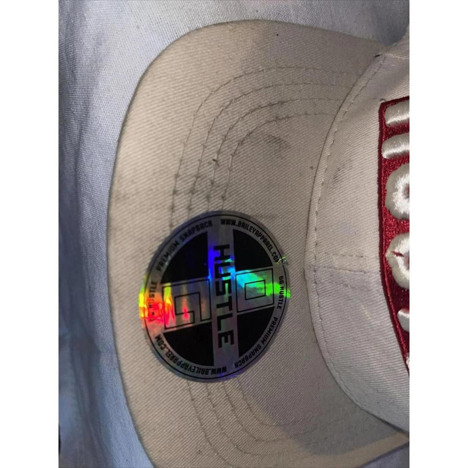Other HUSTLE Adjustable Cap - Trendy Beige Snapback Hat Size ONE SIZE - 3 Thumbnail