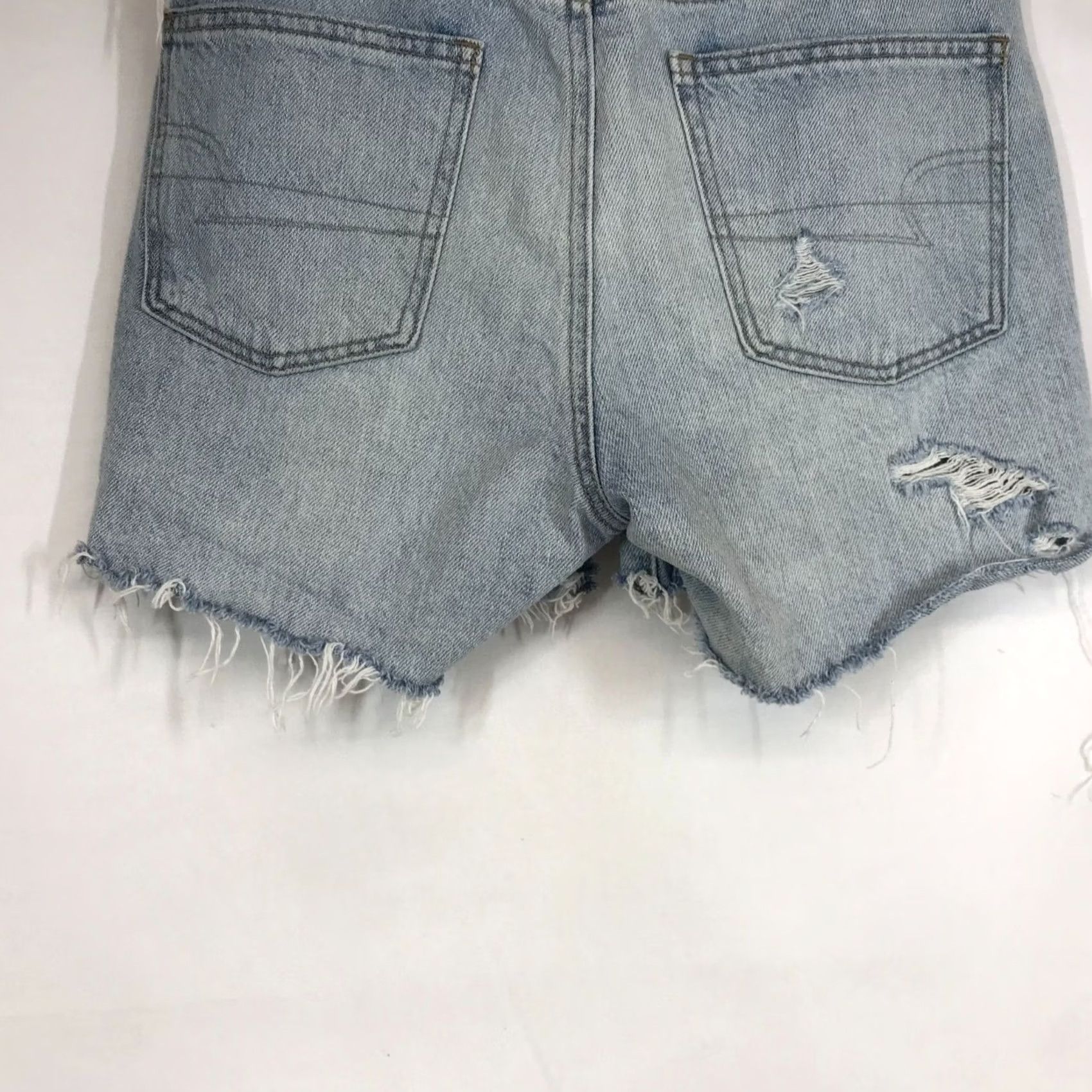 Vintage AMERICAN EAGLE Shorts 90s Boyfriend Blue Womens 0 Size 25" / US 0 / IT 36 - 6 Thumbnail