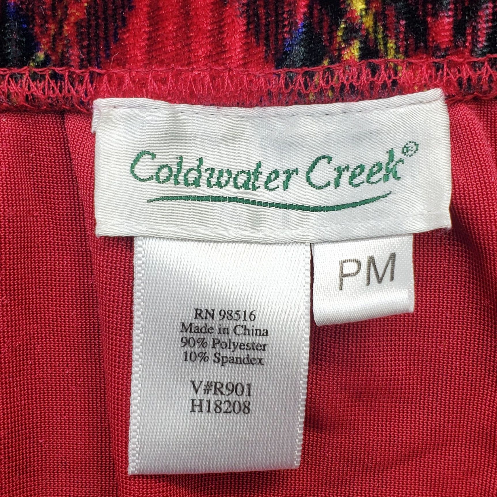 Coldwater Creek Coldwater Creek A-Line Skirt Womens PM Multicolor Plaid Velvet Pull On Casual Midi Size PM Womens Size 32" / US 10 / IT 46 - 5 Thumbnail
